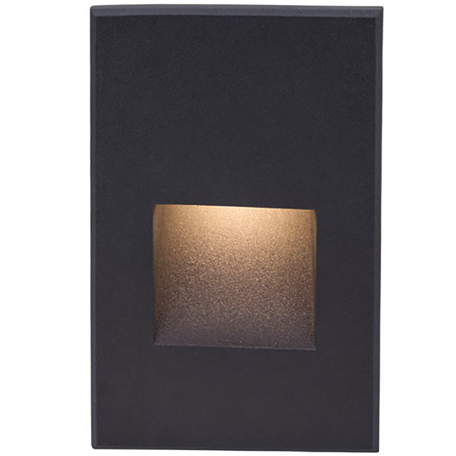 WAC 120V Step Light LED 1.5 inch Black ADA Step and Wall Light in 2700K Warm LED, WAC Lighting