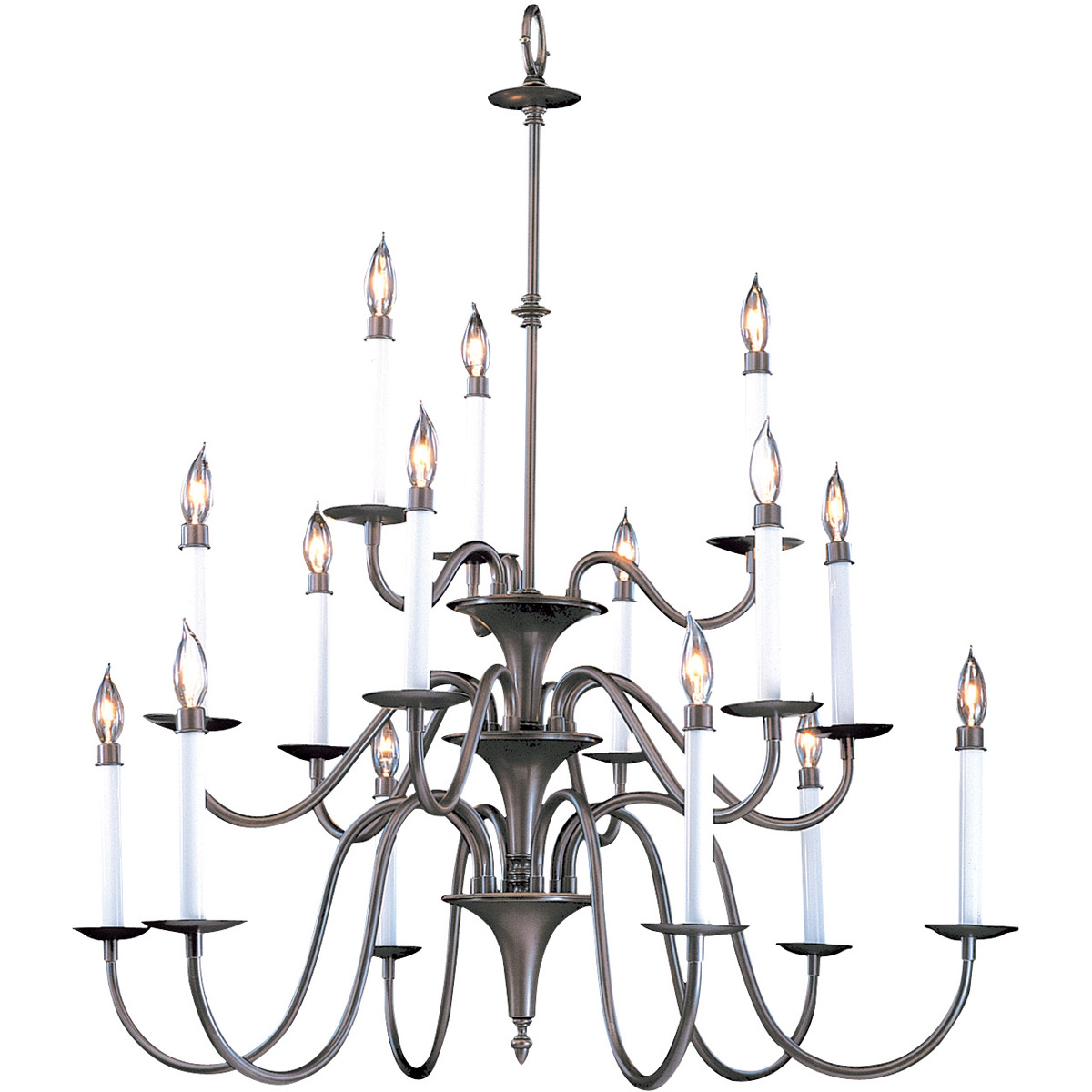 Jamestown 15 Light 35 inch Satin Pewter Foyer Chandelier Ceiling Light