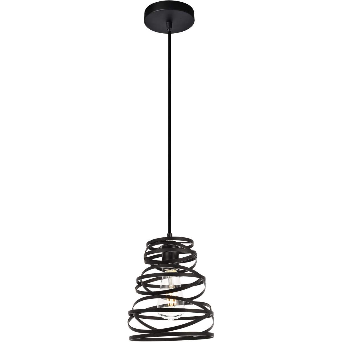 Sybil 1 Light 7.5 inch Matte Black Pendant Ceiling Light