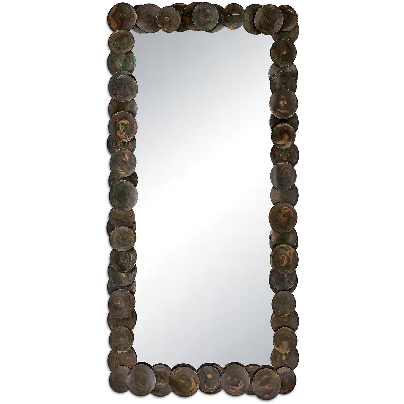 Ember 65 X 30 inch Blackened Iron Mirror