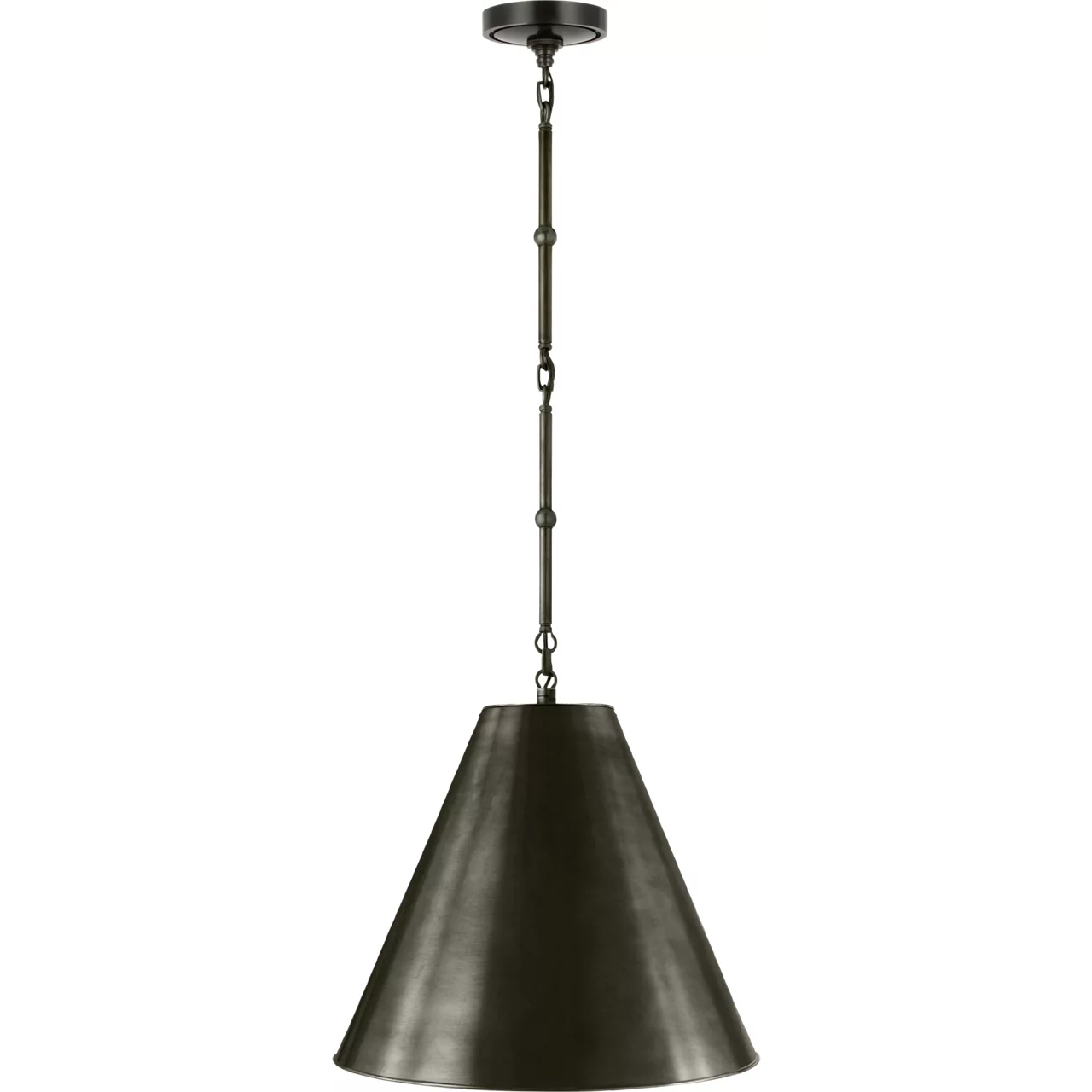 Thomas O'Brien Goodman 1 Light 15 inch Bronze Hanging Shade Ceiling Light, Small