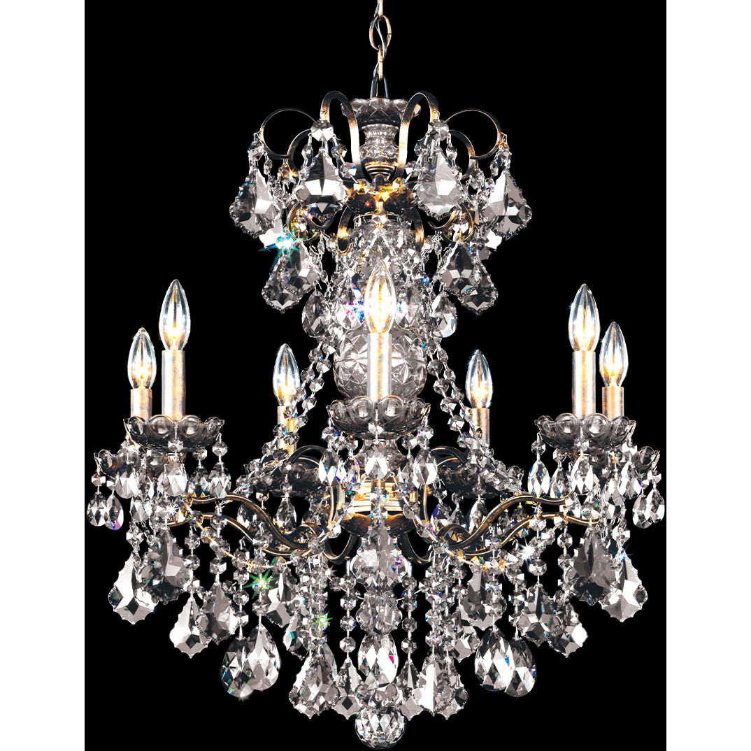 New Orleans 7 Light 24 inch Polished Silver Chandelier Ceiling Light in Heritage