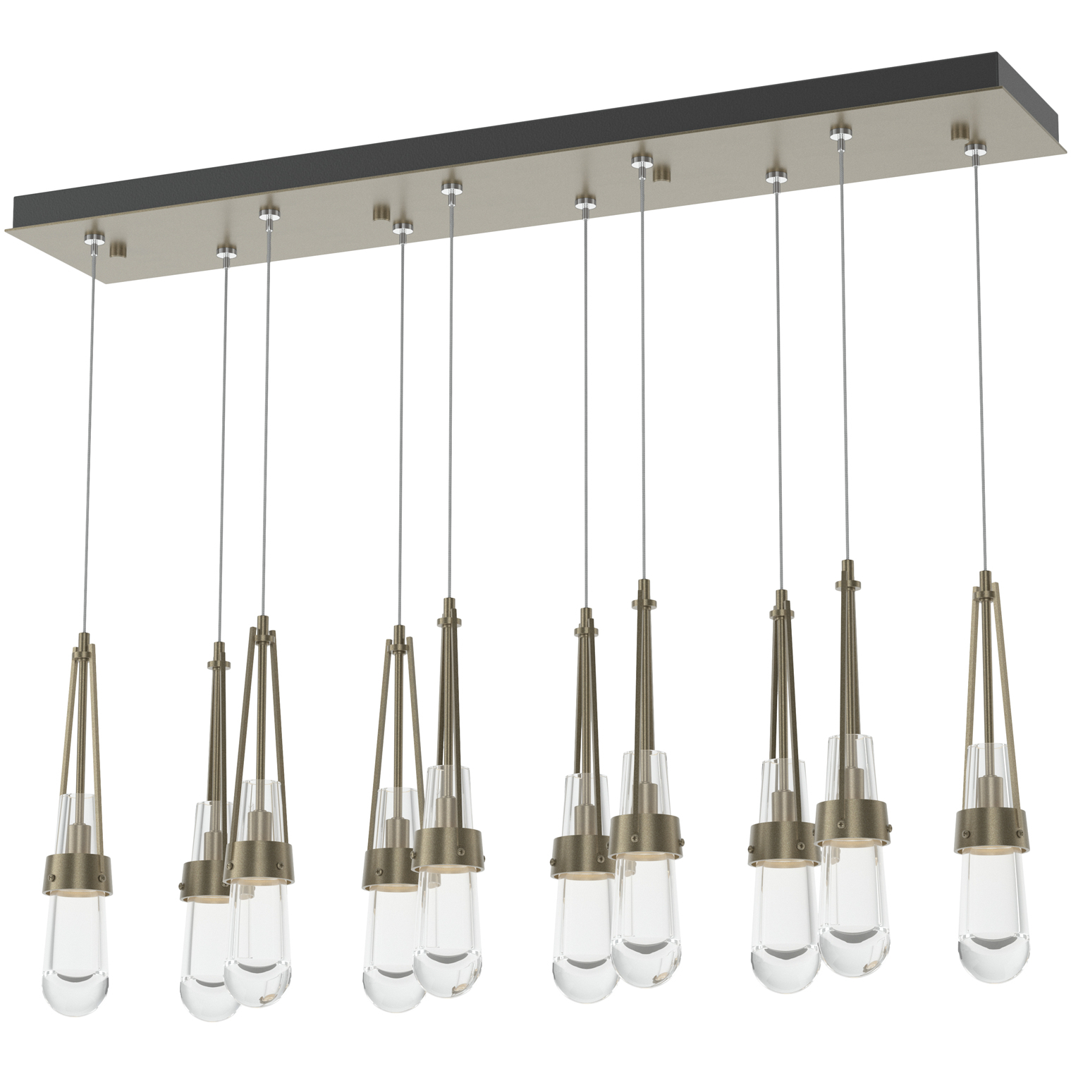 Link 10 Light 44.5 inch Soft Gold Pendant Ceiling Light, Standard