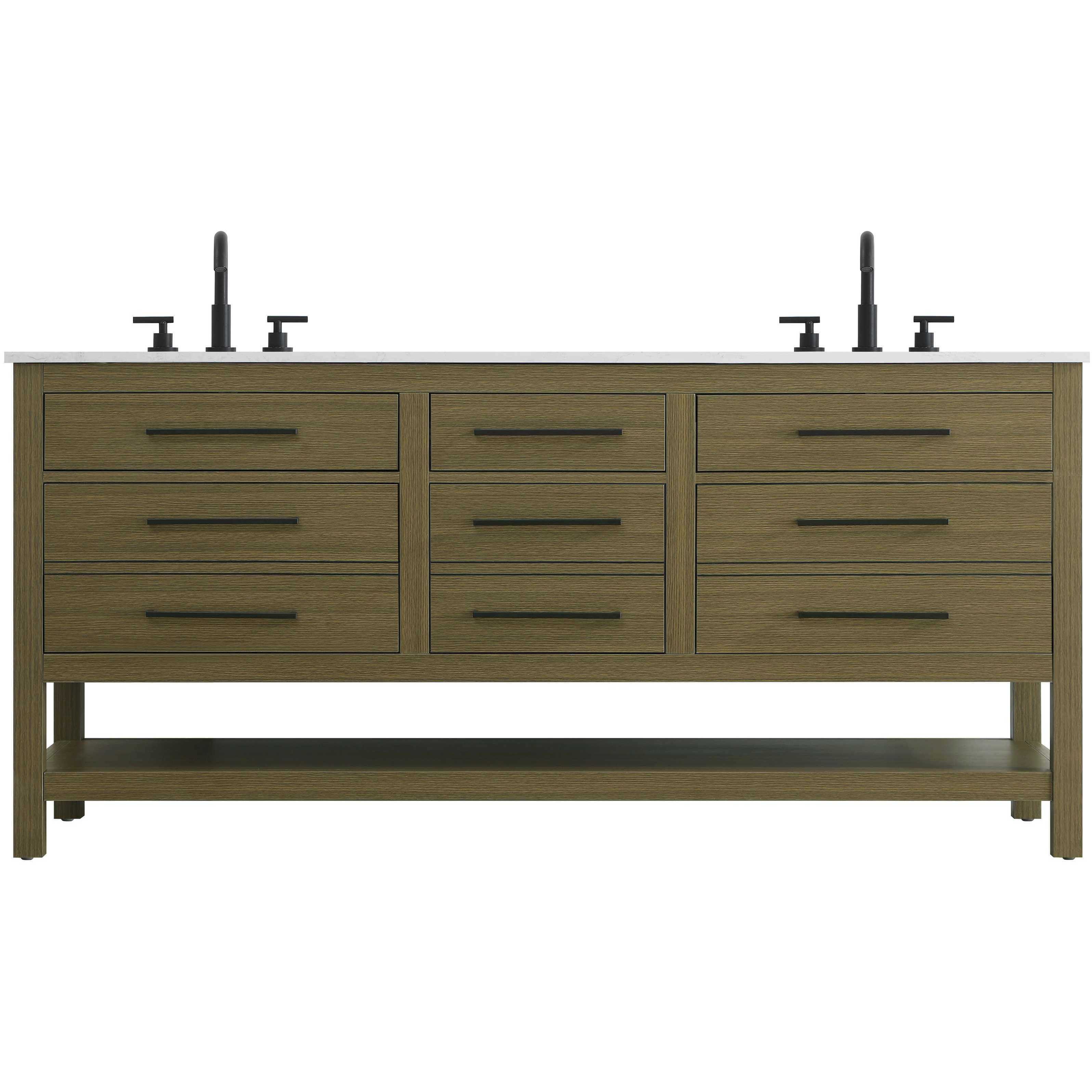 Karson 72 X 34 inch Chestnut Brown Bathroom Vanity Cabinet
