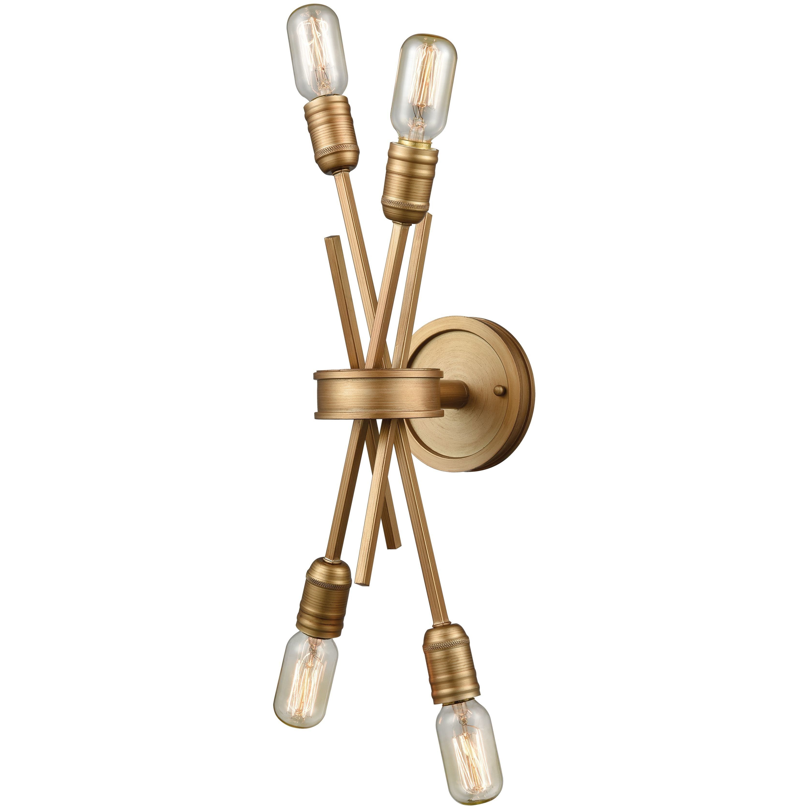 Xenia Sconce Wall Light in Matte Gold