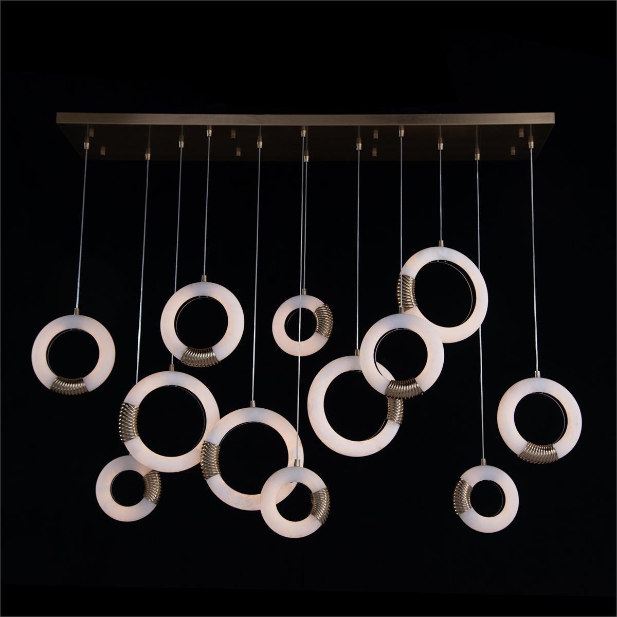 Bangela 12 Light 60 inch Horizontal Pendant Chandelier Ceiling Light