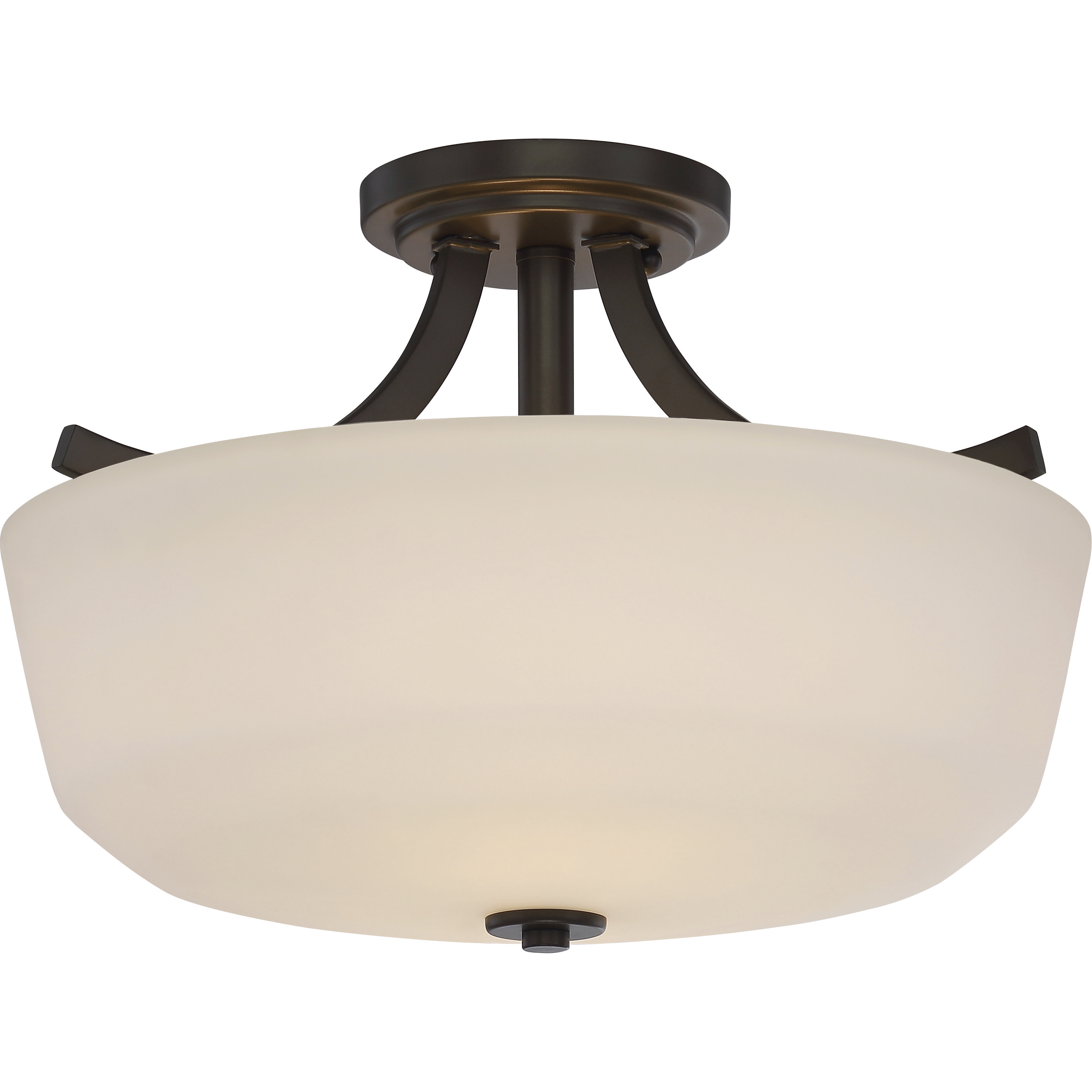 Laguna 2 Light 15 inch Forest Bronze Semi Flush Mount Ceiling Light