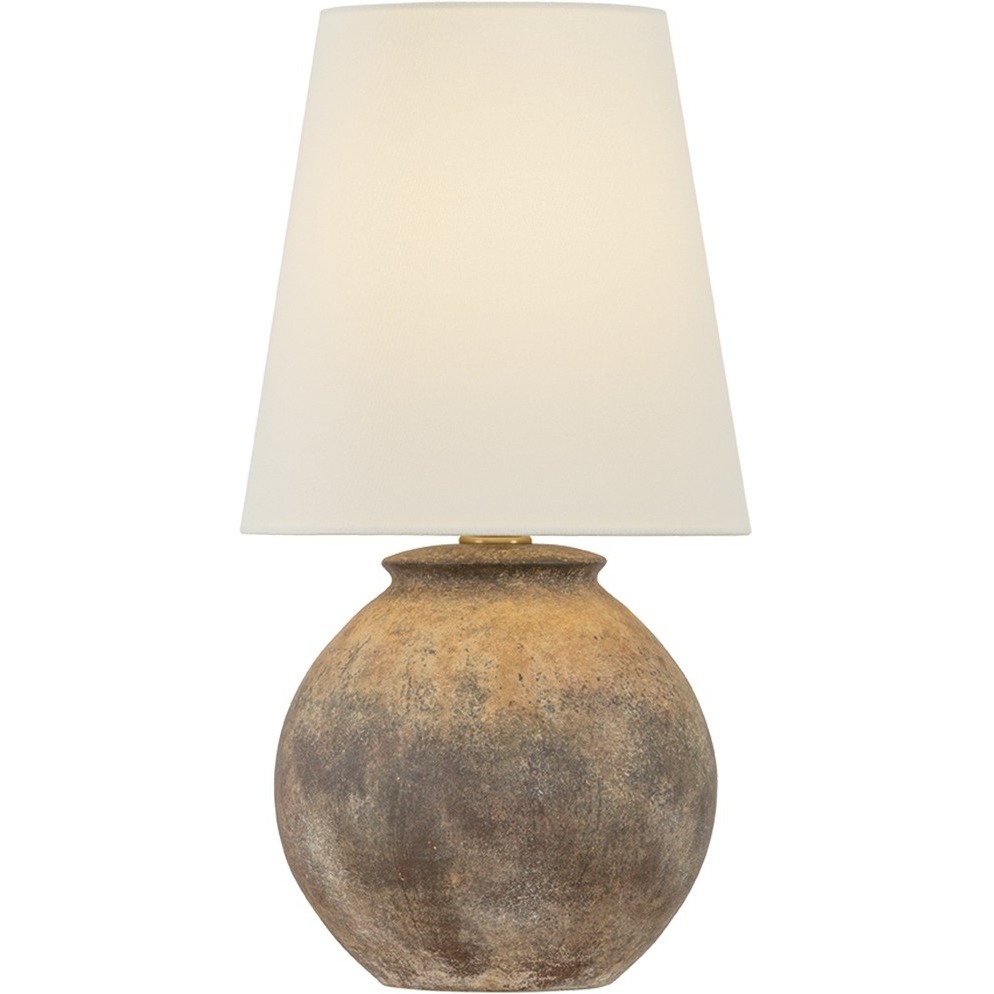 Zeal 20 inch 15 watt Patina Brass and Ceramic Chateau Terrace Table Lamp Portable Light