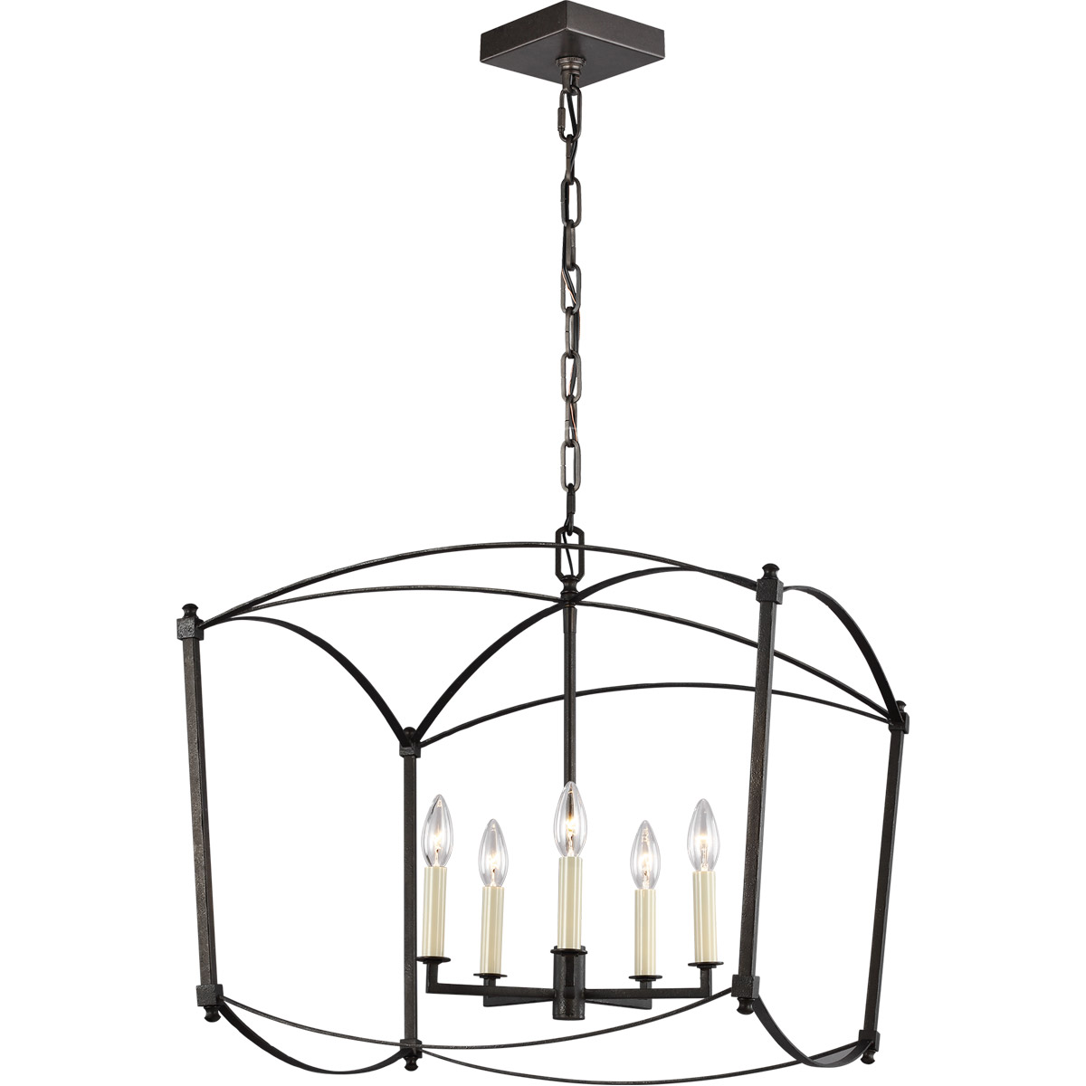 Sean Lavin Thayer 5 Light 23.13 inch Smith Steel Lantern Chandelier Ceiling Light