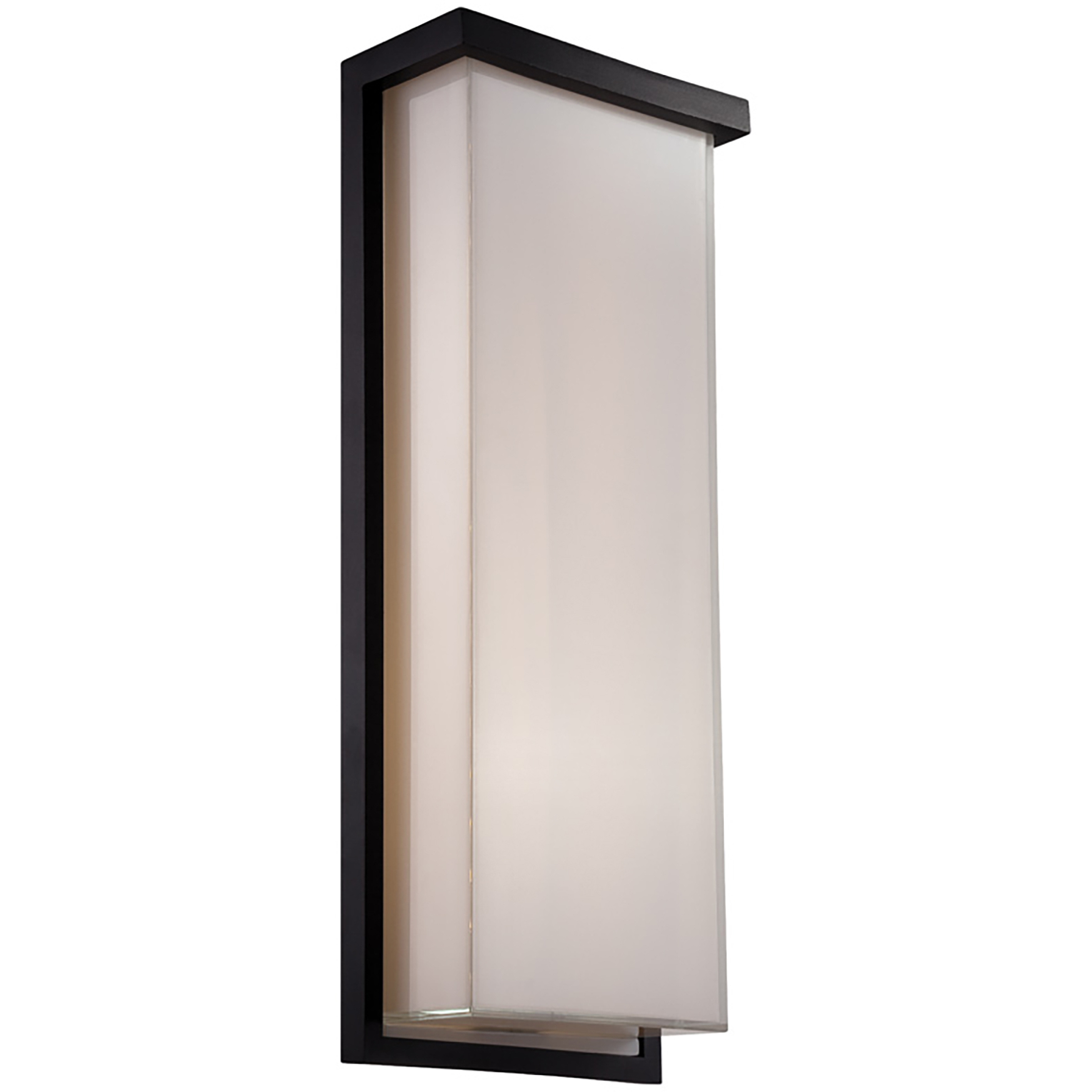 Ledge LED 20 inch Black Outdoor Wall Light in 3500K, 20in.