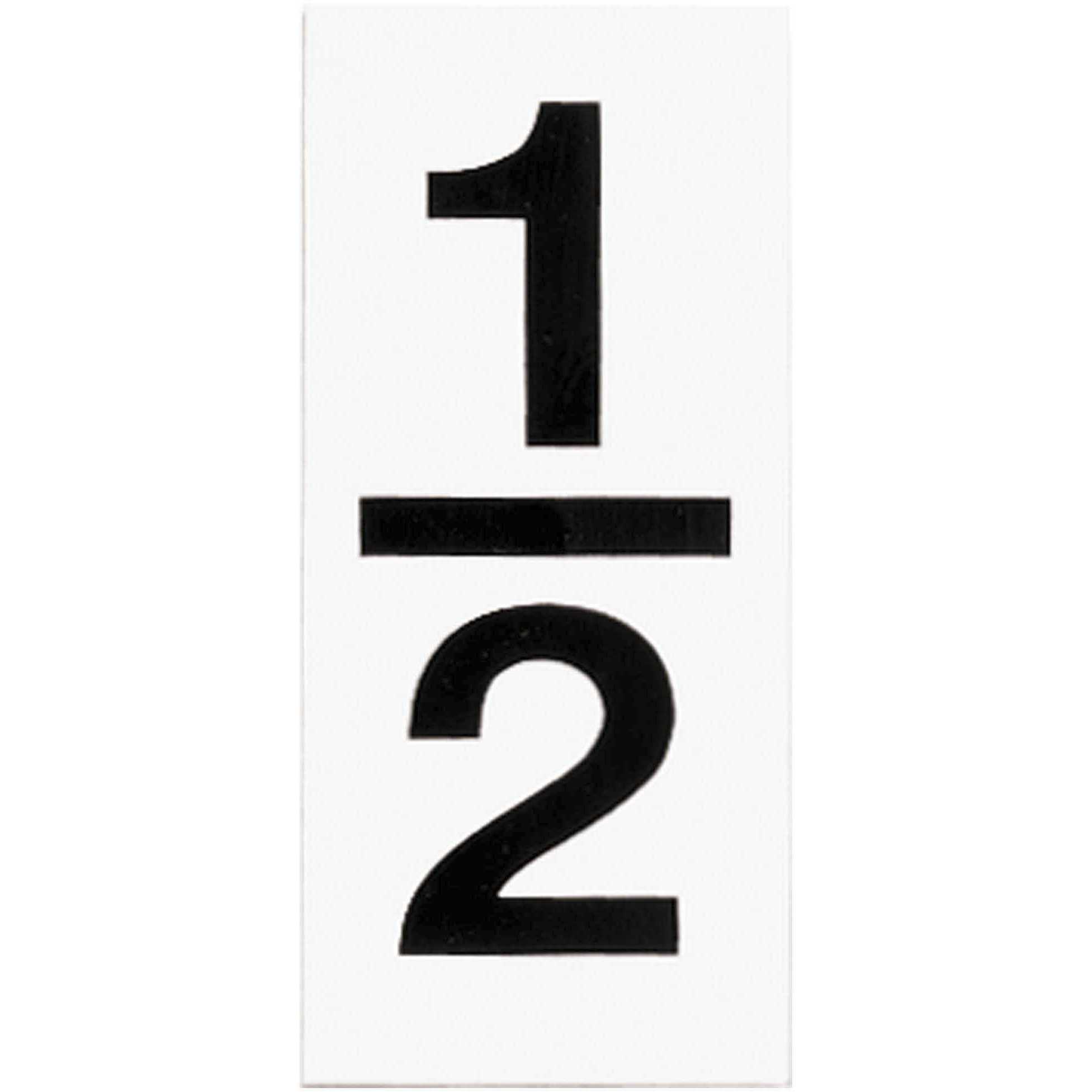 Address Light White Address Light Tile in 1/2 Text