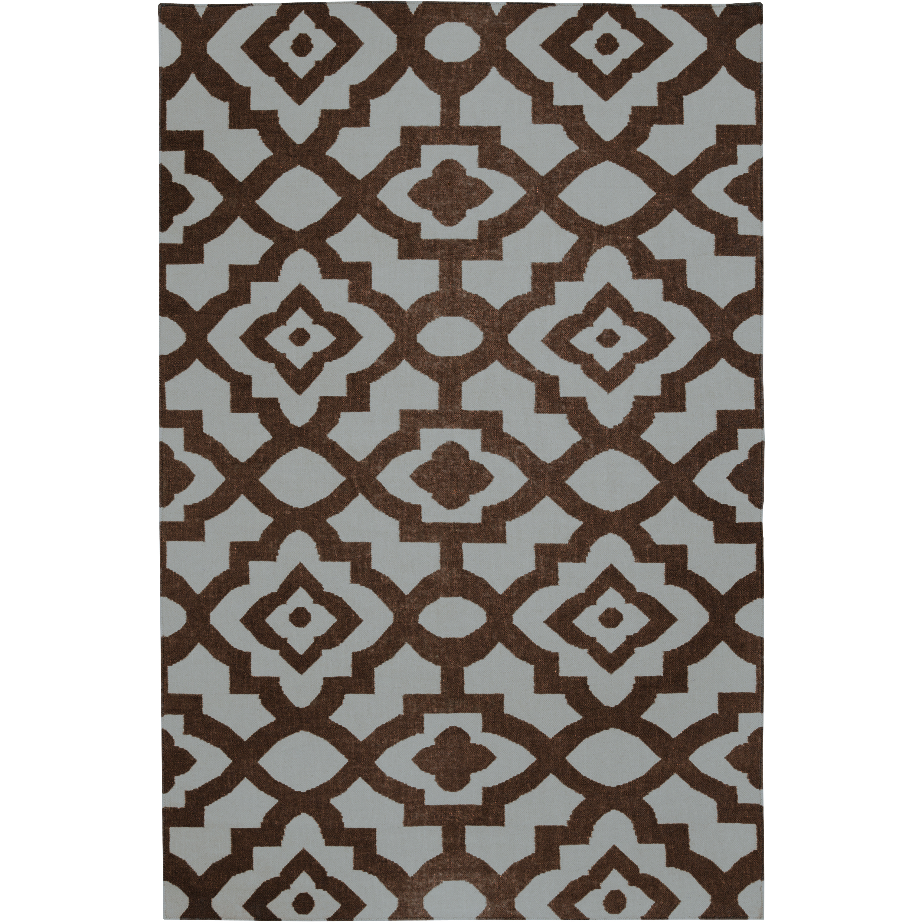 Market Place 132 X 96 inch Dark Brown, Light Gray Rug