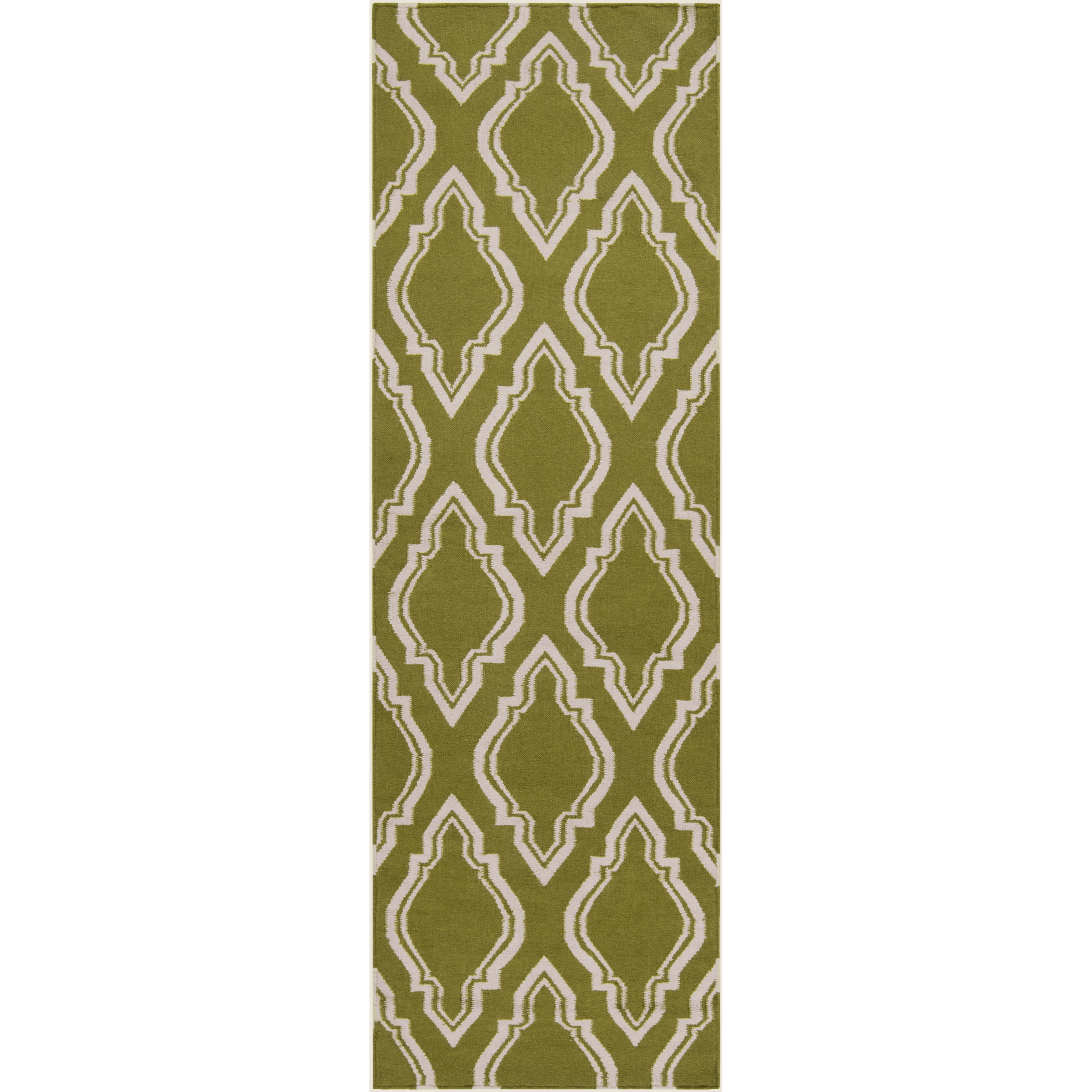 Fallon 96 X 30 inch Olive, Beige Rug