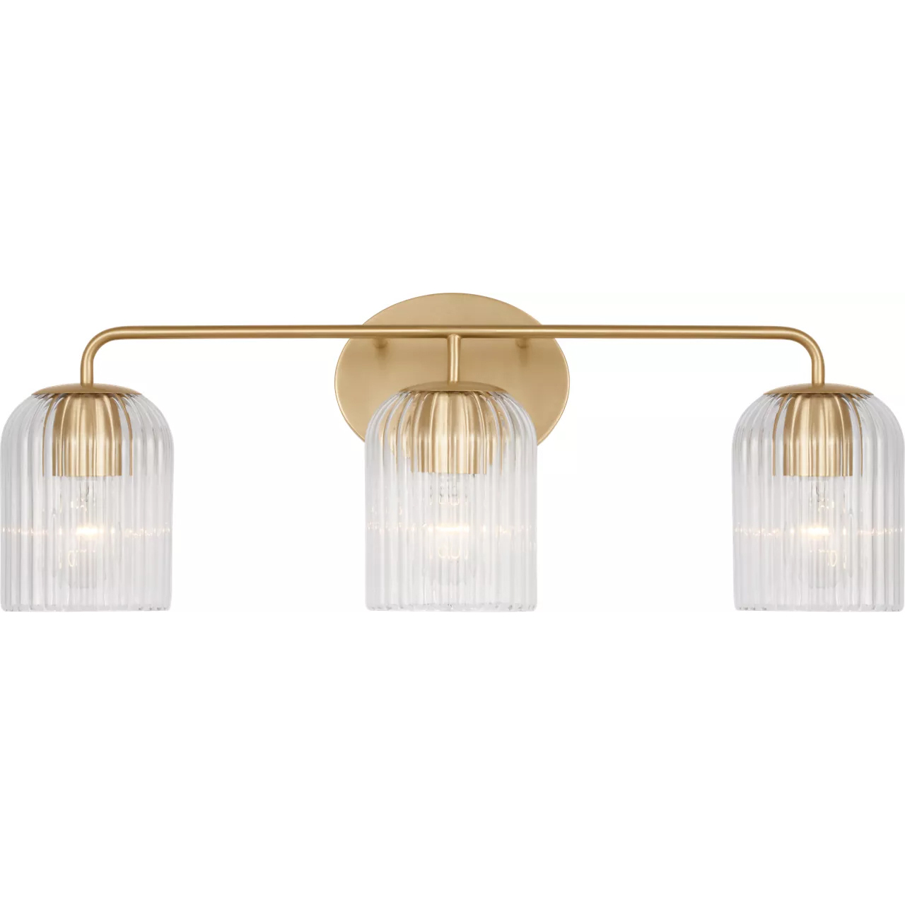 Eisele 3 Light 24 inch Satin Brass Vanity Light Wall Light, Medium