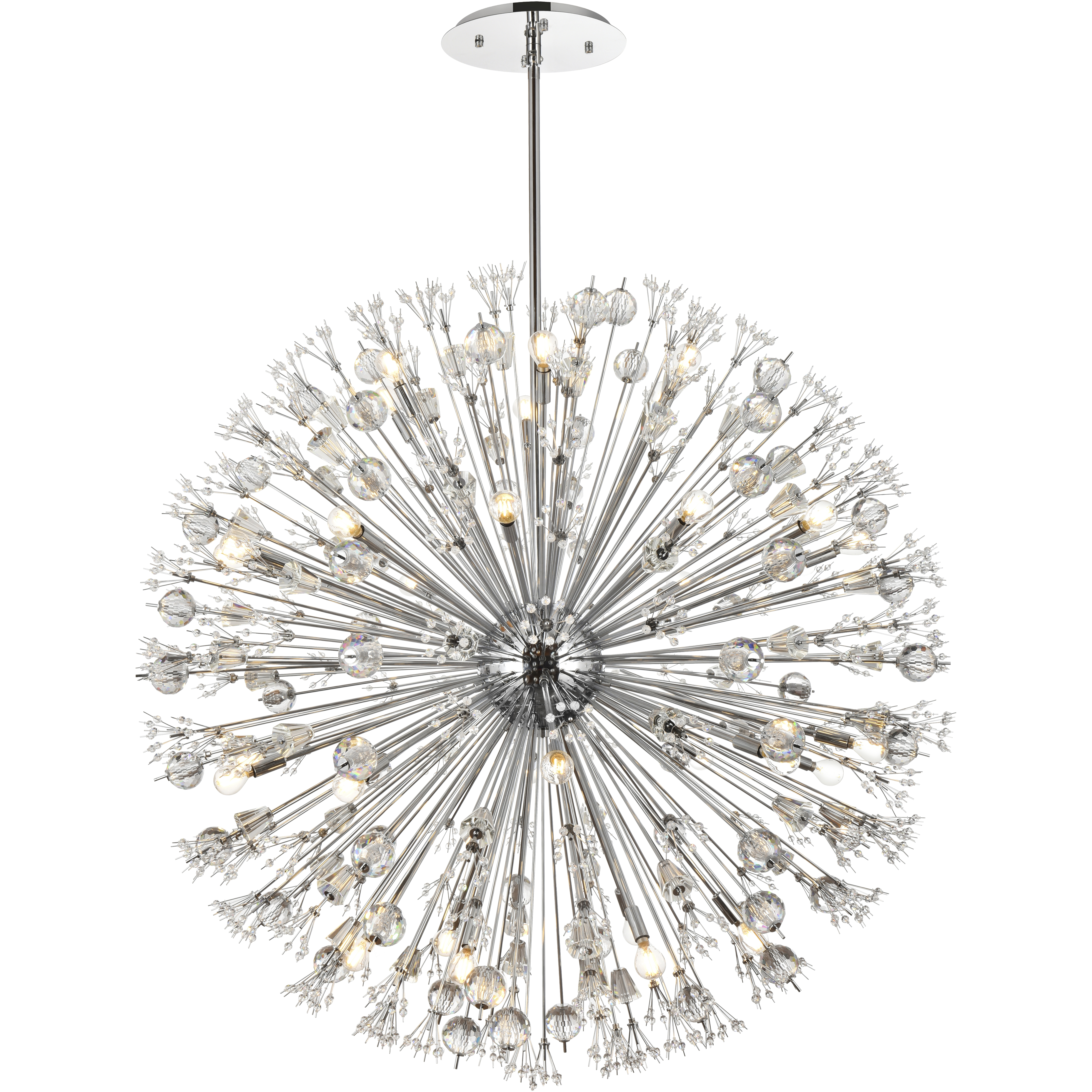 Vera 34 Light 50 inch Chrome Pendant Ceiling Light