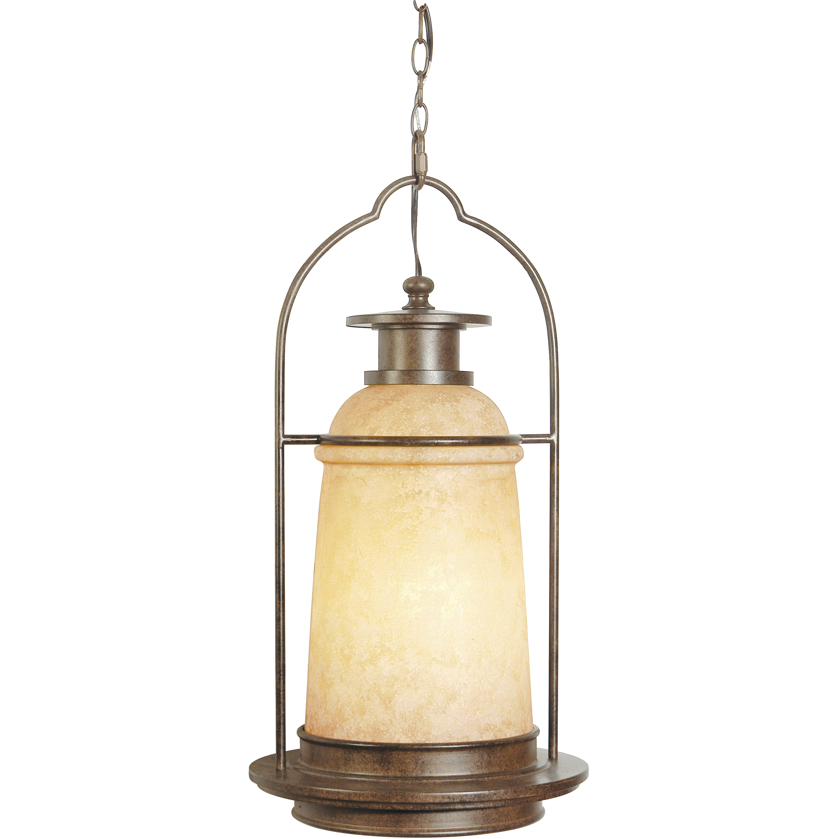 Portofino 1 Light 12.75 inch Aged Bronze Outdoor Pendant