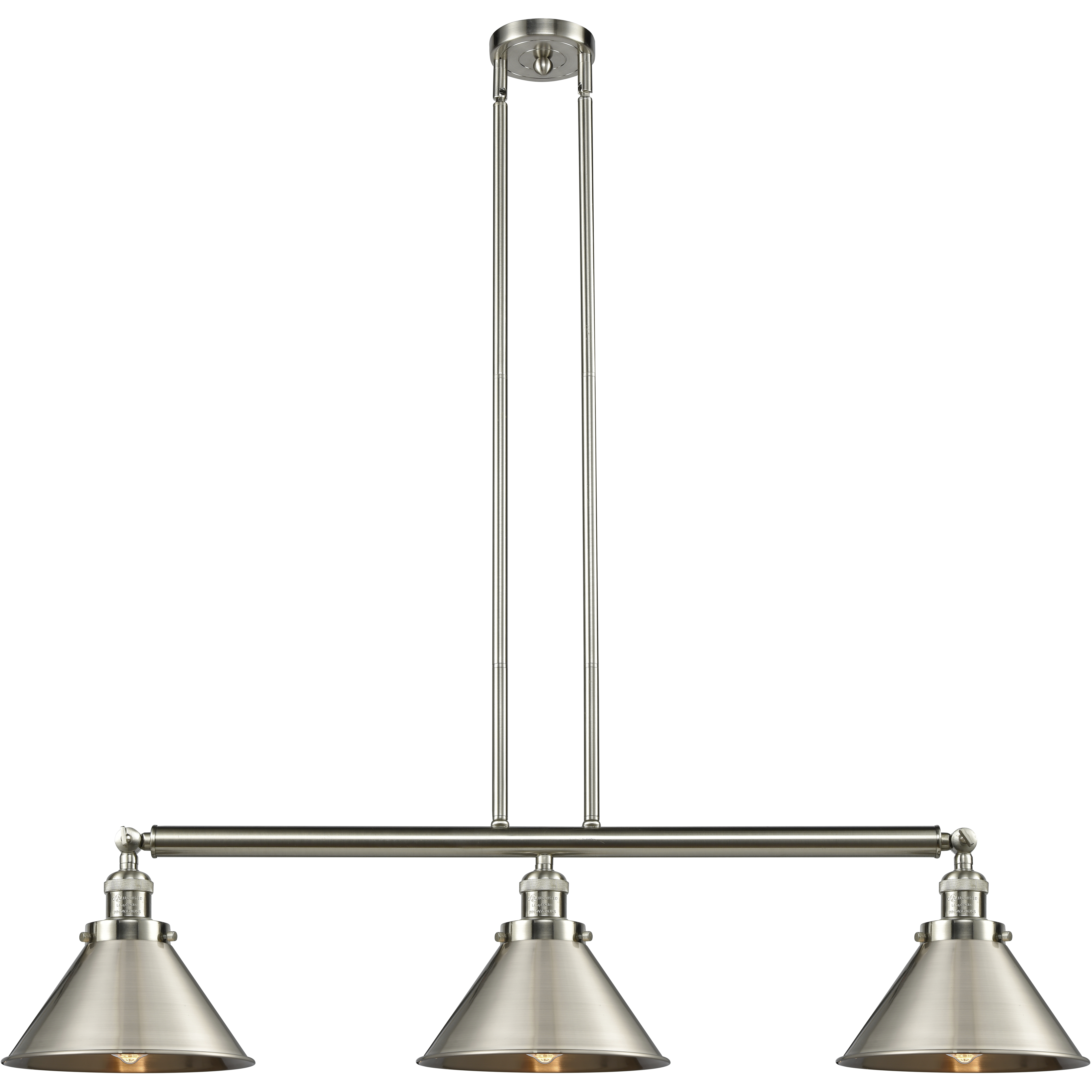 Franklin Restoration Briarcliff LED 43 inch Brushed Satin Nickel Island Light Ceiling Light, Franklin Restoration