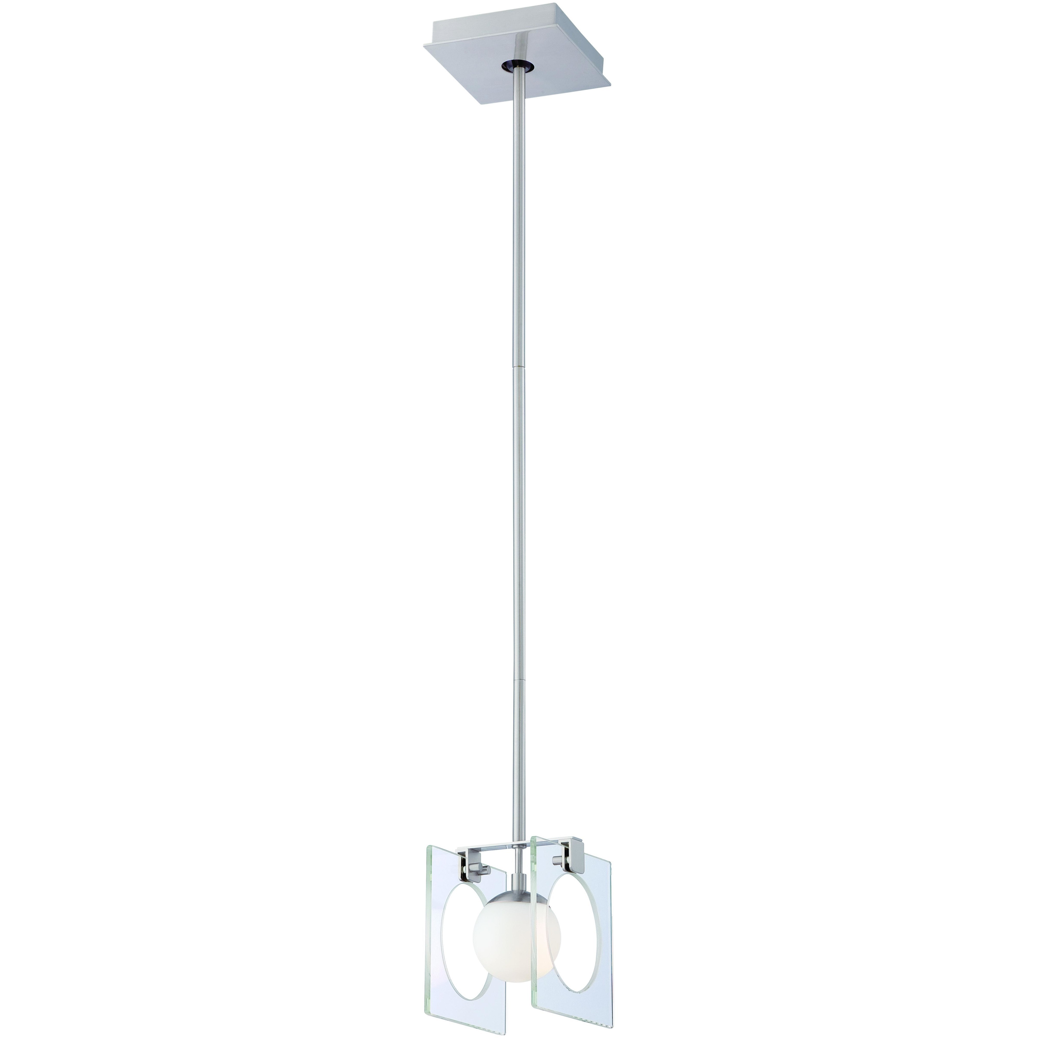 Hole-In-One 1 Light 4.75 inch Brushed Nickel Mini Pendant Ceiling Light