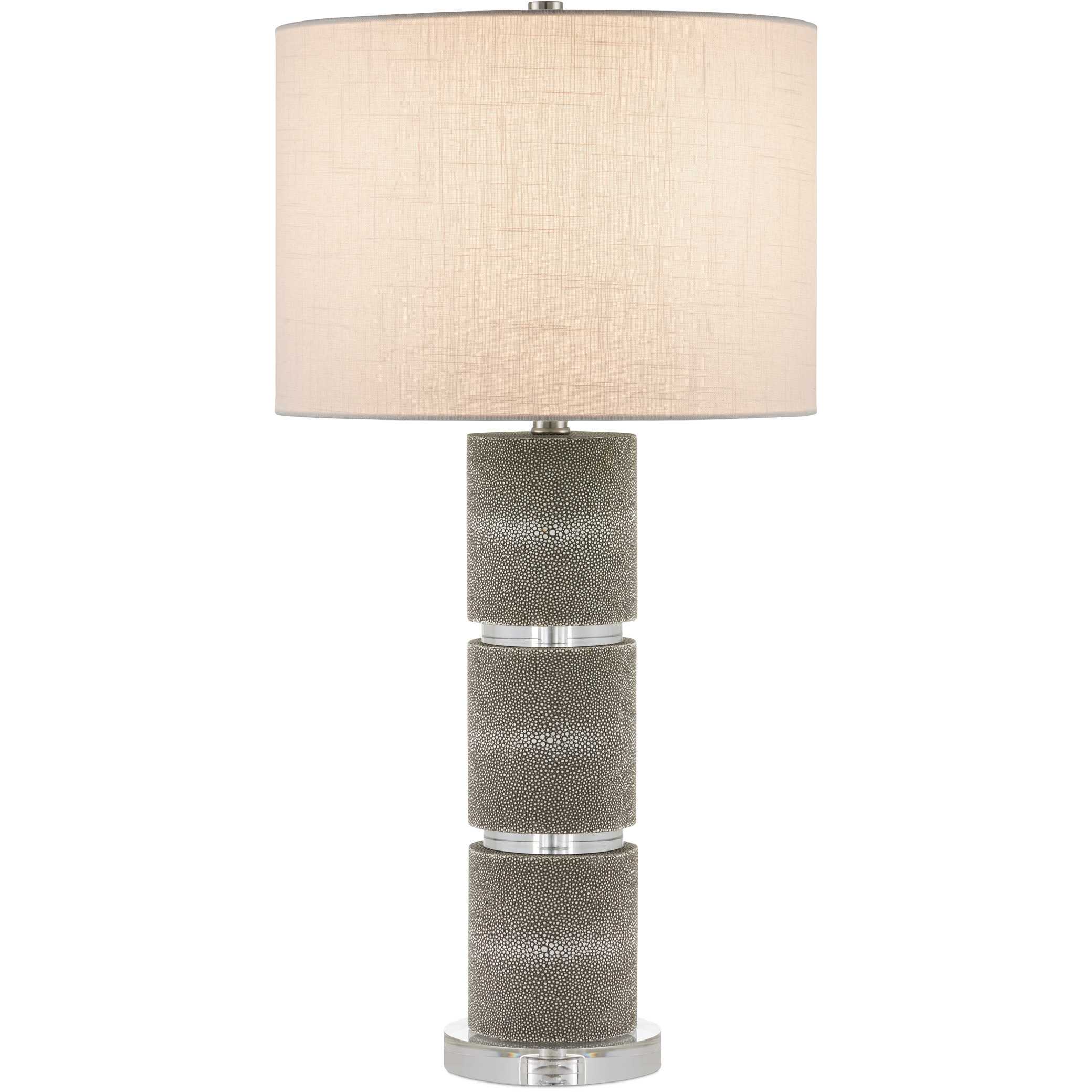 Lofitt 29.75 inch 150 watt Gray and Clear Table Lamp Portable Light