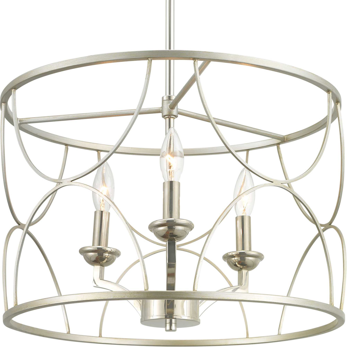 Landree 3 Light 18.13 inch Silver Ridge Chandelier Ceiling Light