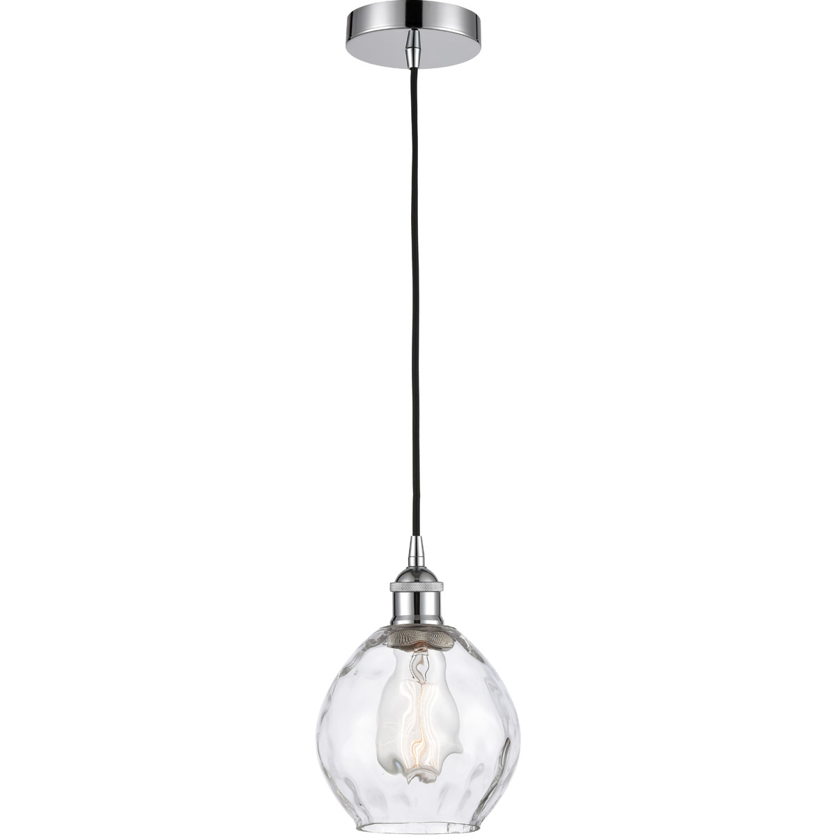 Edison Waverly 1 Light 6 inch Polished Chrome Mini Pendant Ceiling Light