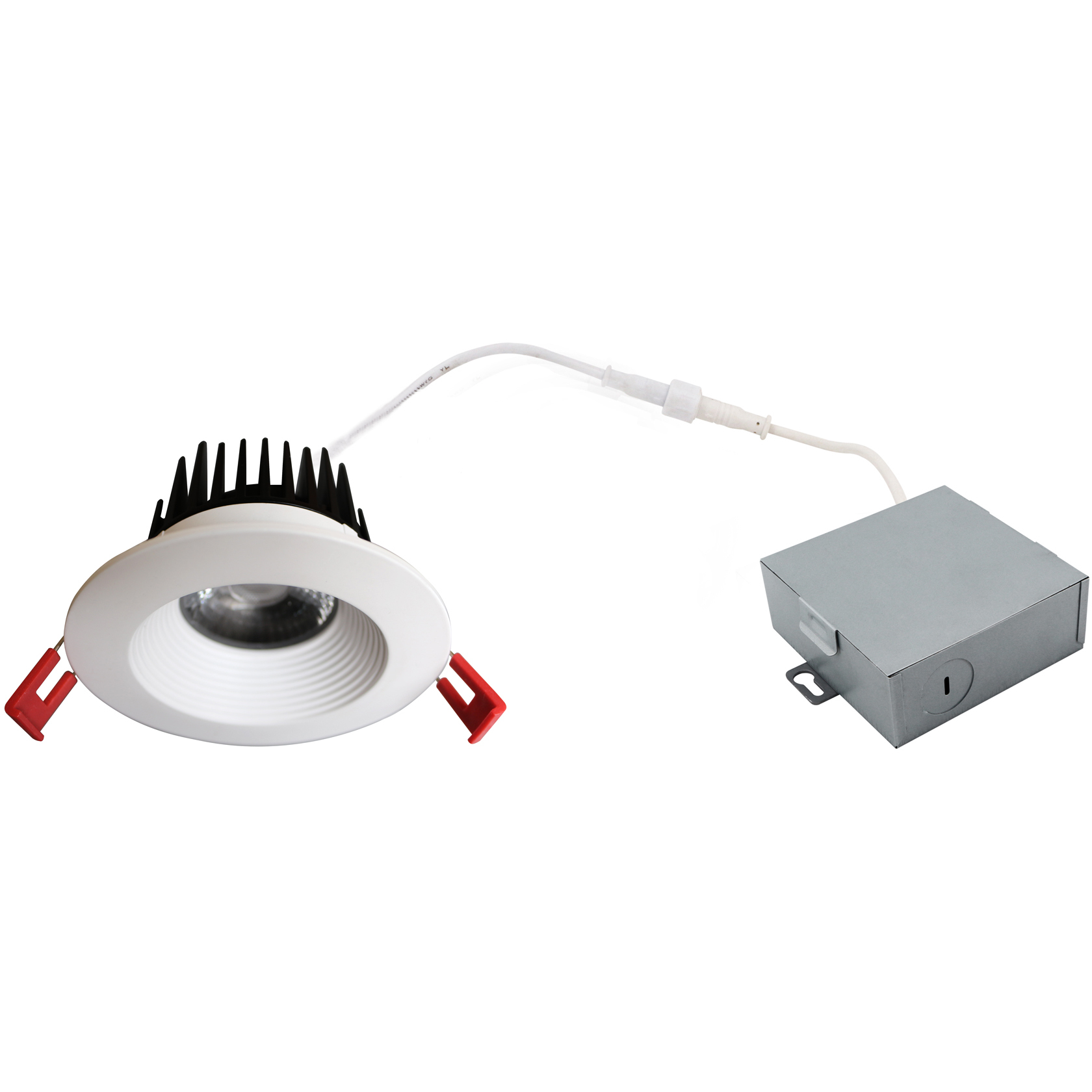 EnviroLite Integrated LED White Can Free Remodel Baffle Kit in 4000K
