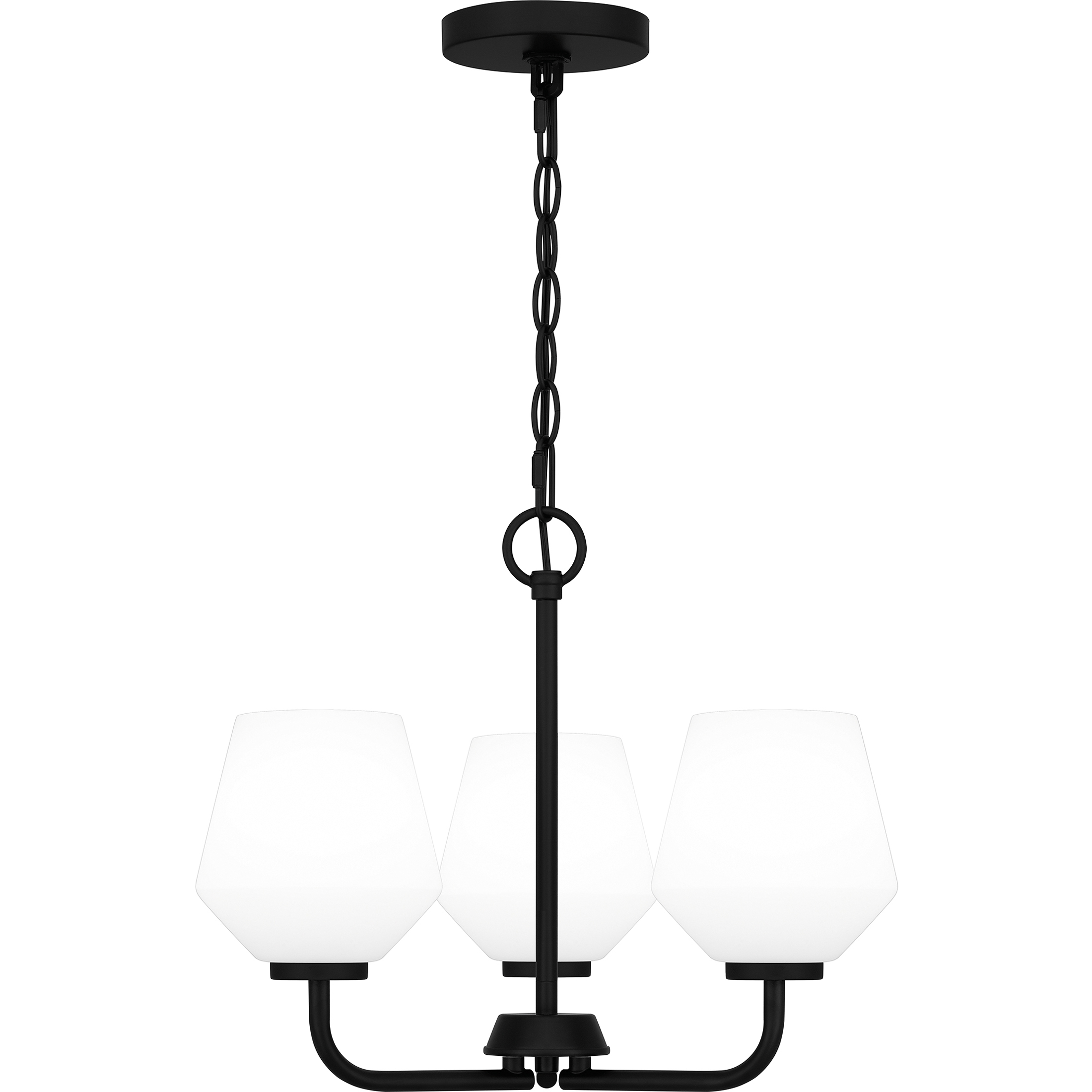 Quoizel Nielson 3 Light 17 inch Matte Black Pendant Ceiling Light, Large NIE2817MBK - Open Box
