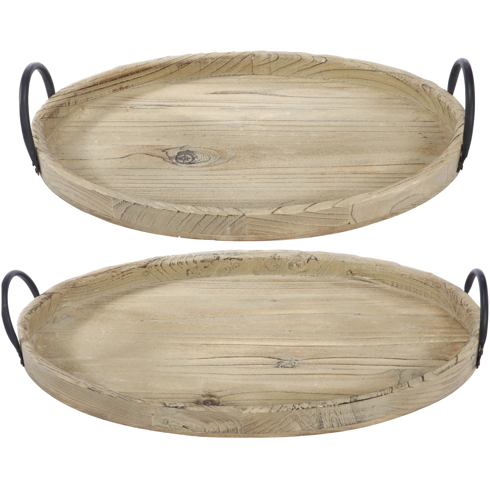 Farmers Market Natural Tray, Set of 2