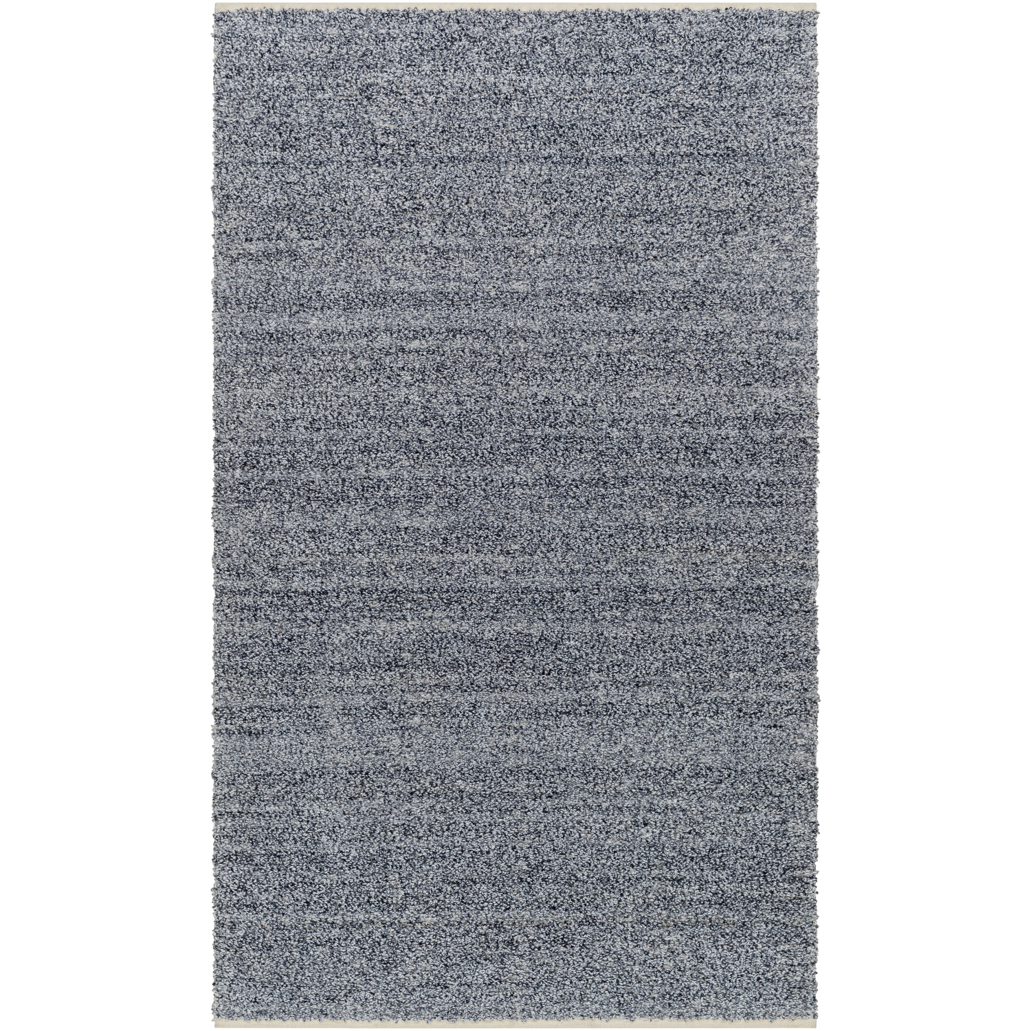 Boculette 96 X 30 inch Dark Blue/Off-White Handmade Rug in 2.5 x 8