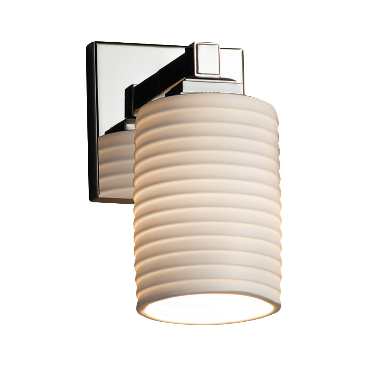 Limoges LED 4.5 inch Polished Chrome Wall Sconce Wall Light in 700 Lm LED, Bamboo