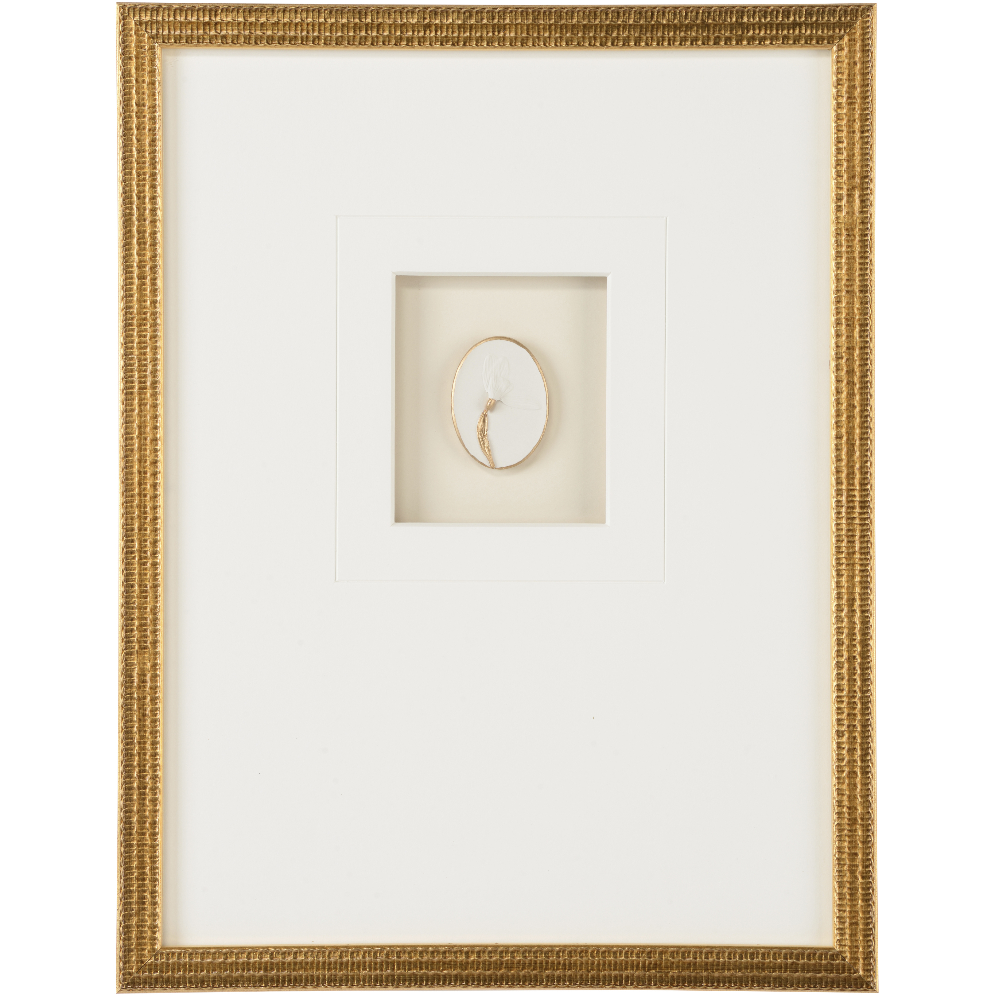 Botanical Relief II White/Cream Wall Art