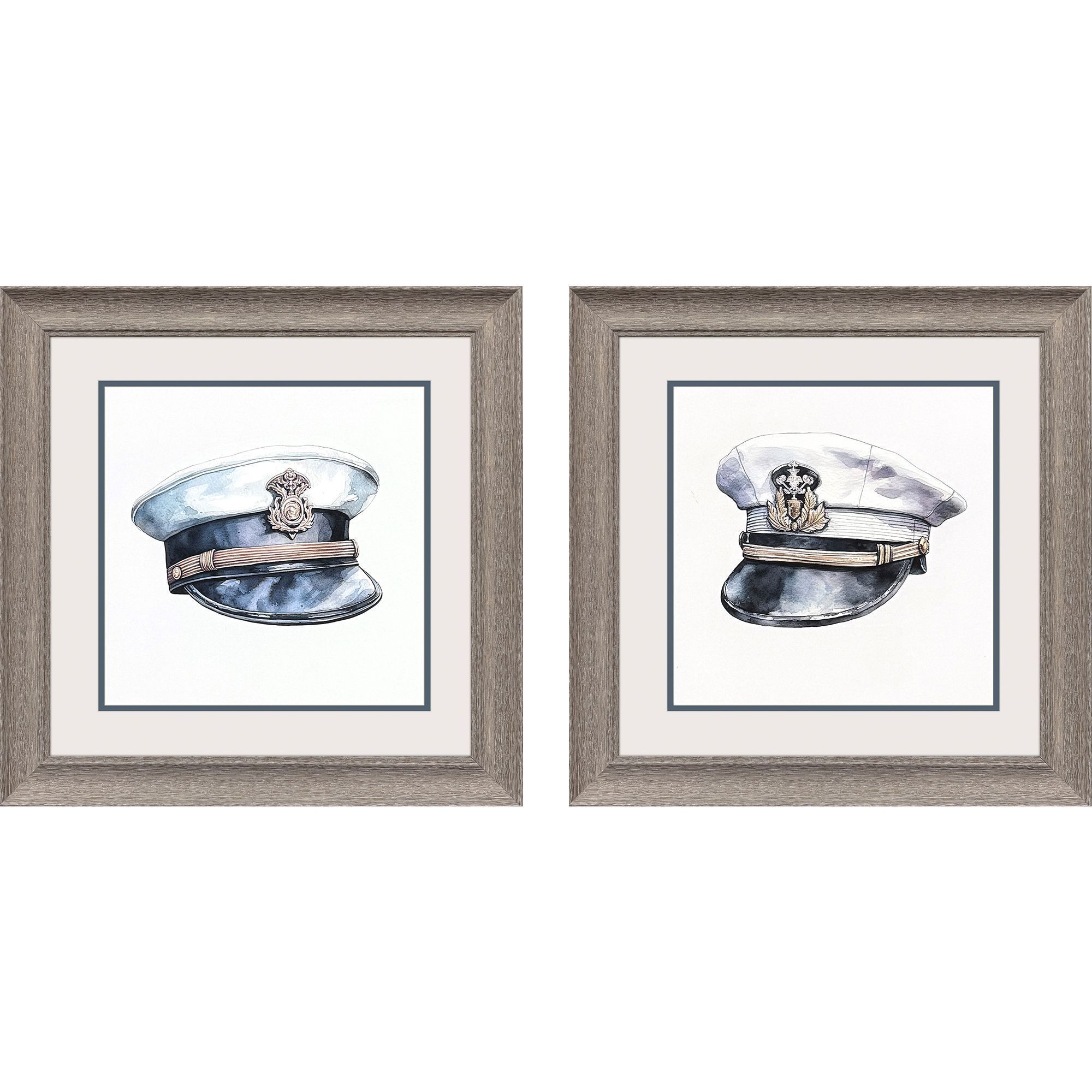 Blue Waterways / Nautica Blue and White Framed Art, Propac
