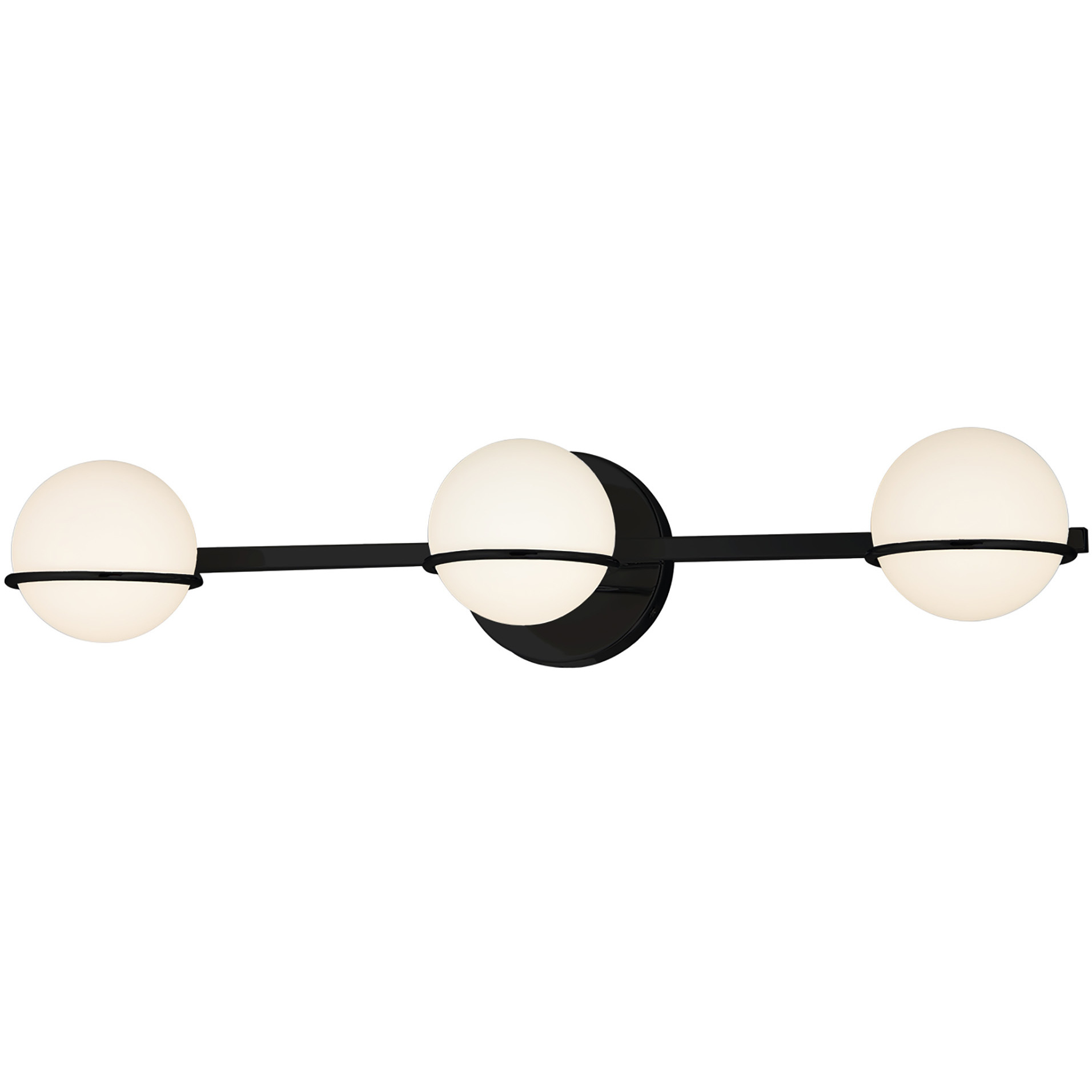 Fusion LED 23 inch Matte Black Bath Bar Wall Light, Centric Family