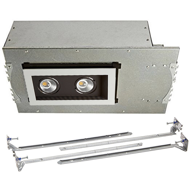 Mini LED Multiple Spots LED Black Multiple Recessed Trim in Wide, 4000K