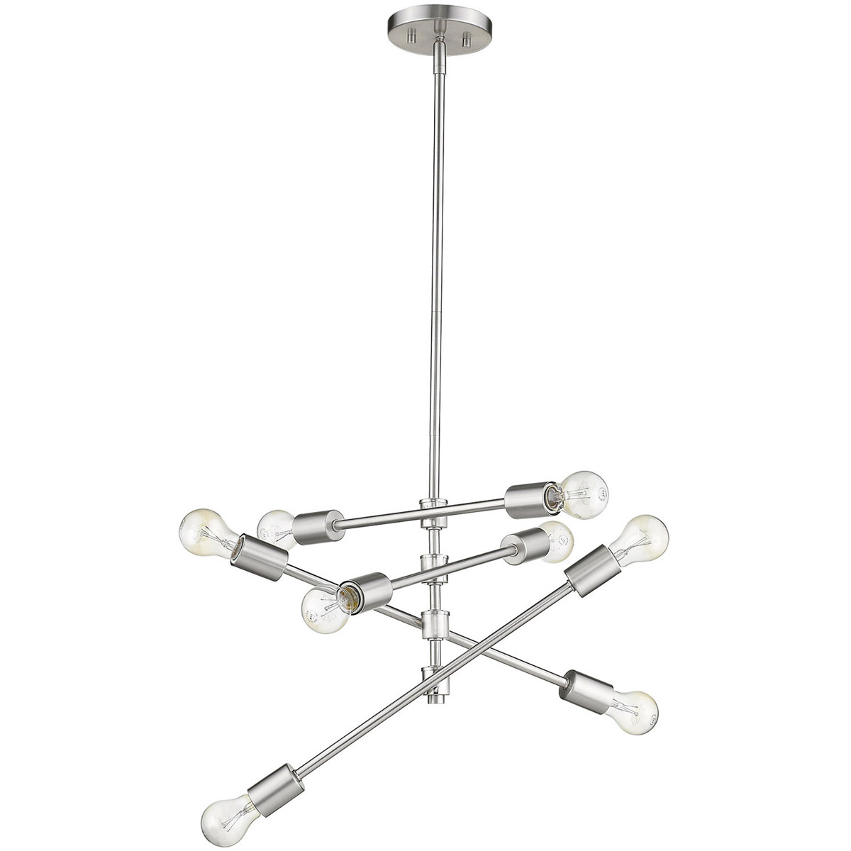 Calix 8 Light 19 inch Satin Nickel Pendant Ceiling Light