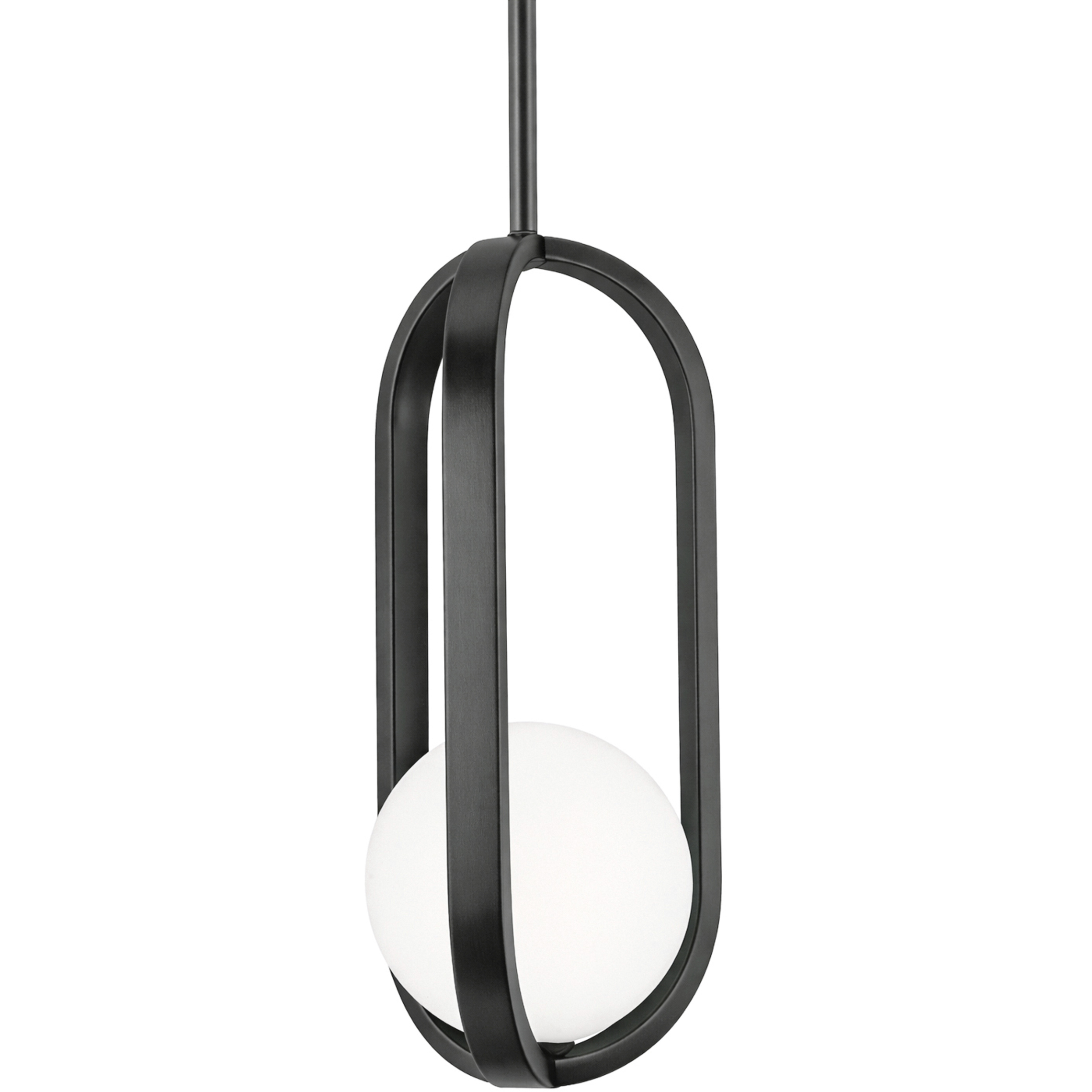 Milan LED 7.38 inch Black Pendant Ceiling Light