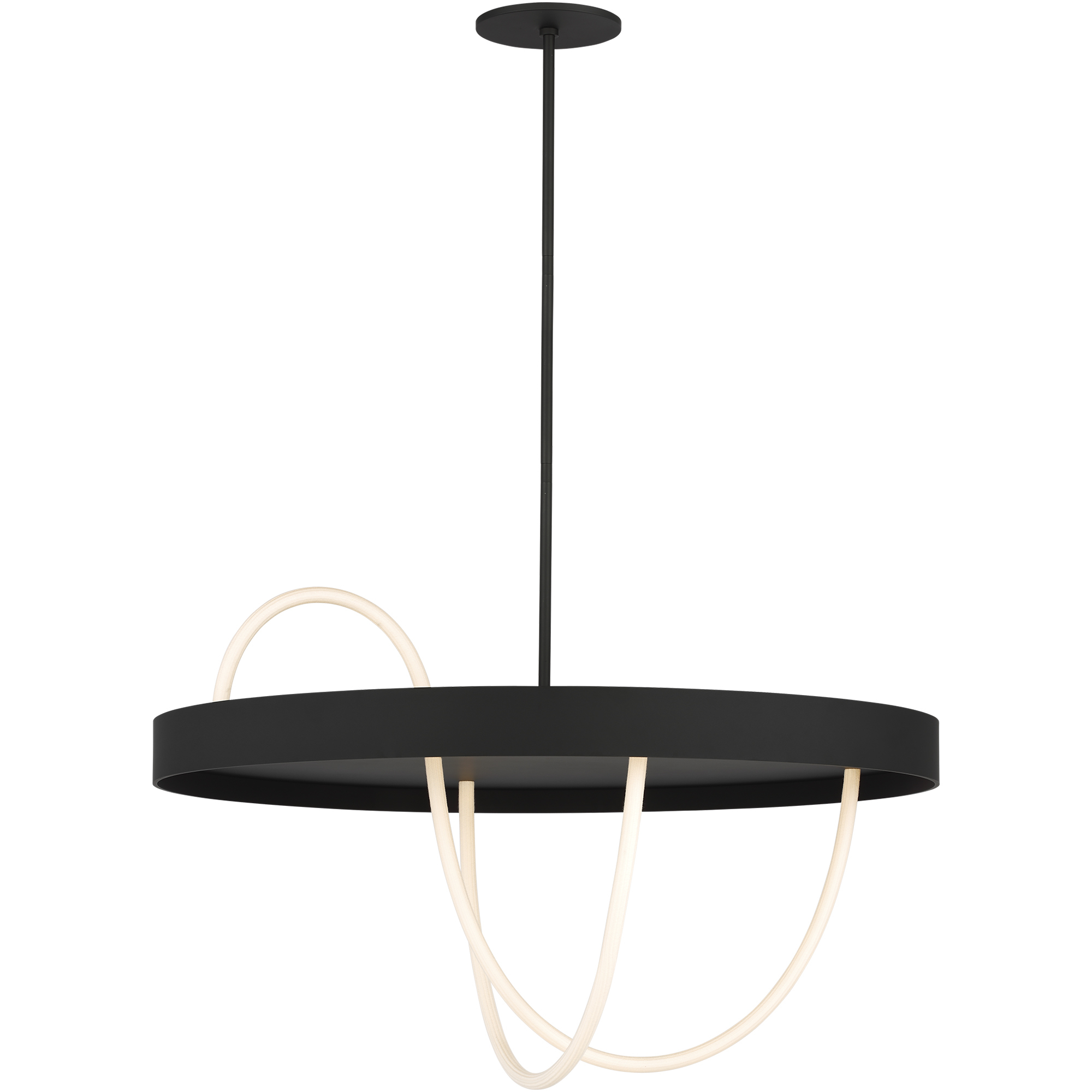 Sean Lavin Uneri LED 38 inch Nightshade Black Chandelier Ceiling Light