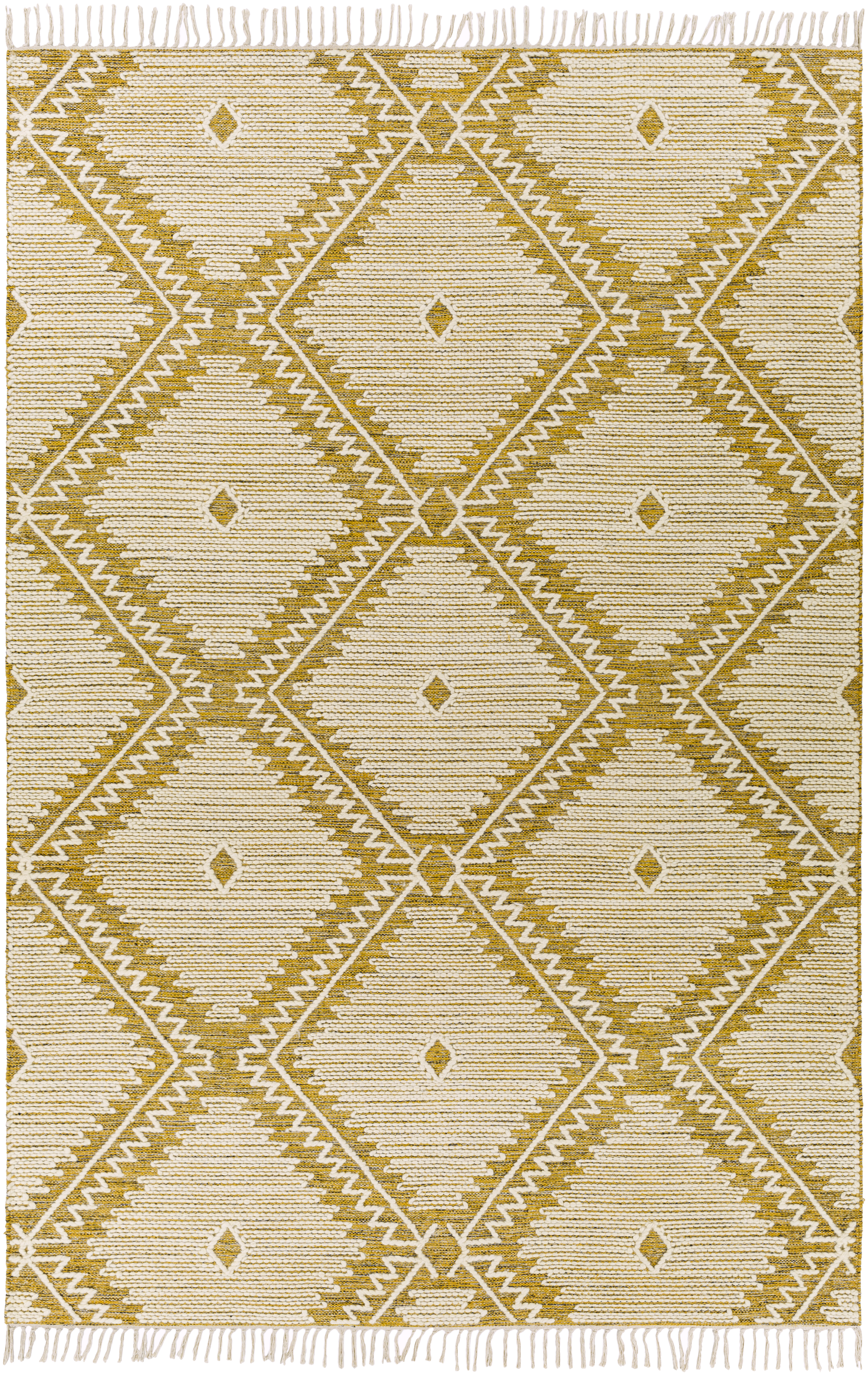 Bedouin 36 X 24 inch Mustard Rug in 2 x 3, Rectangle