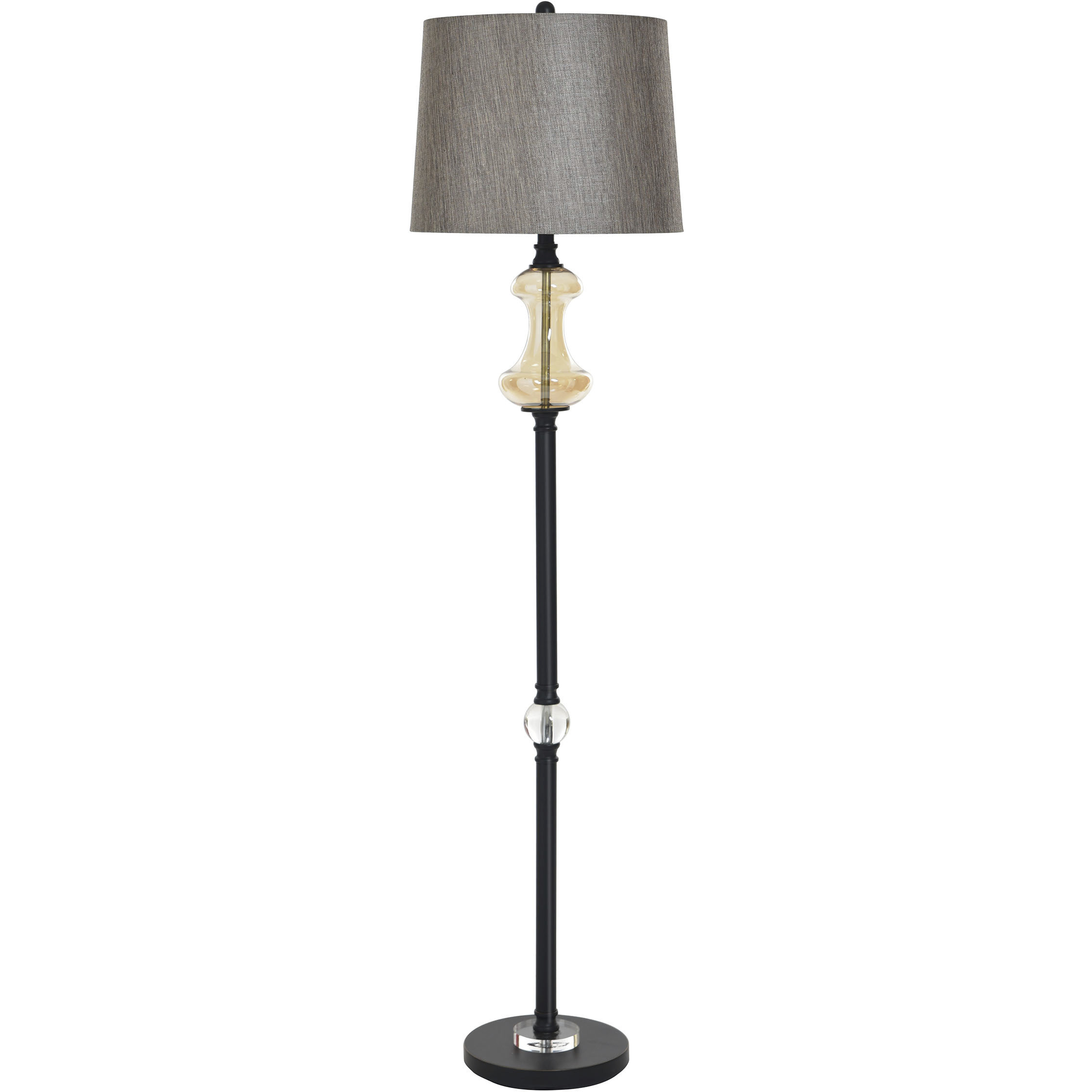 Callahan 62.5 inch 100 watt Madison Bronze and Grey Floor Lamp Portable Light