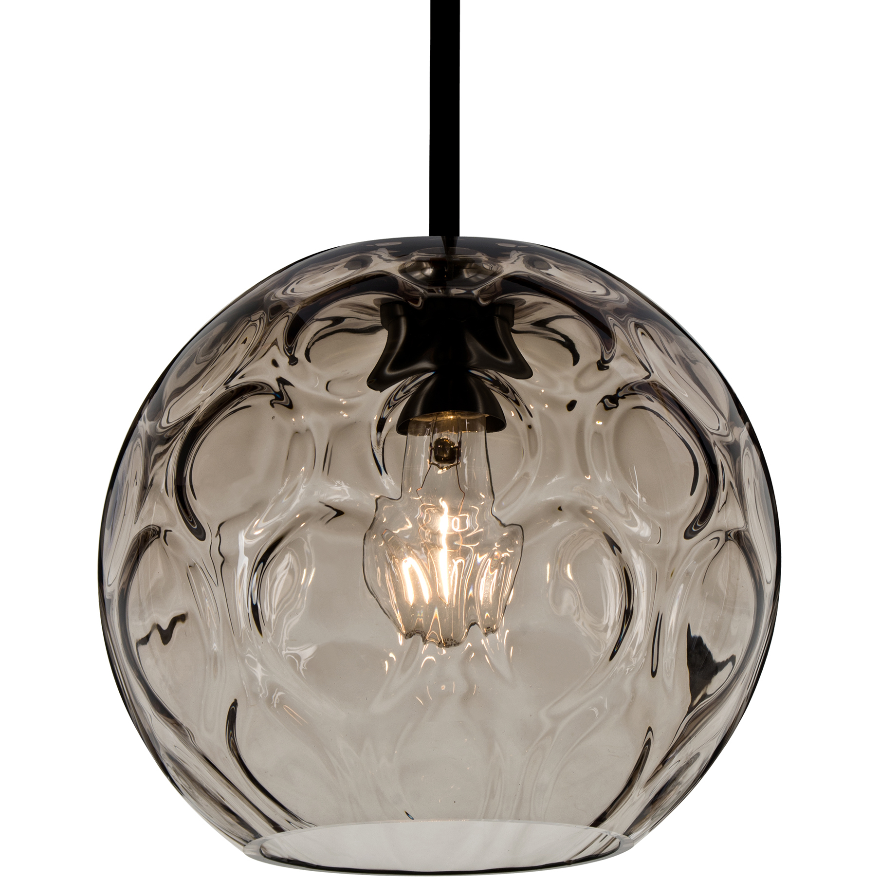 Bombay 1 Light Black Cord Pendant Ceiling Light