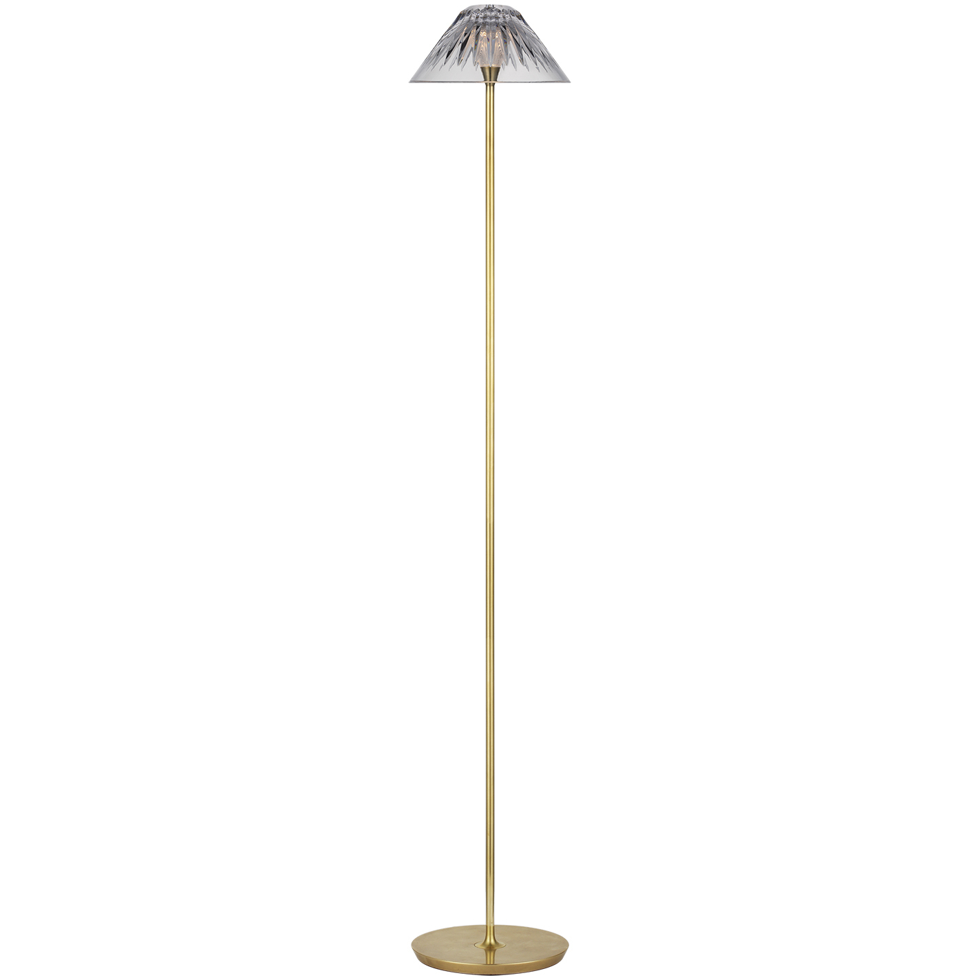 Waterford Blaze 54.75 inch 7 watt Natural Brass Floor Lamp Portable Light