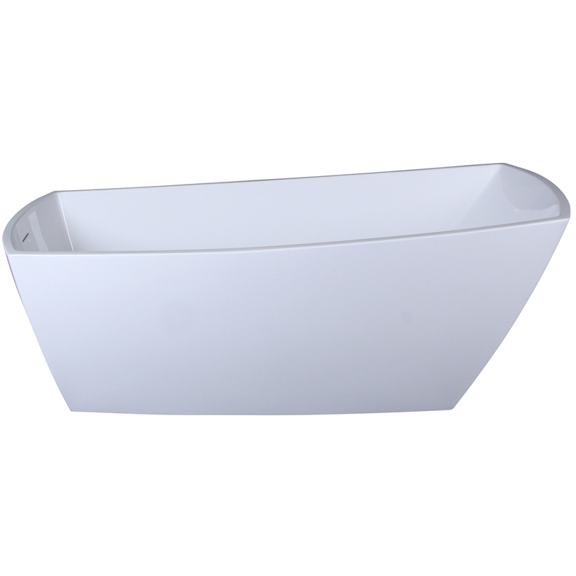 Brock Glossy White Bathtub in 72 in.
