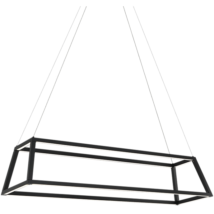 Carlington LED 12 inch Matte Black Chandelier Ceiling Light