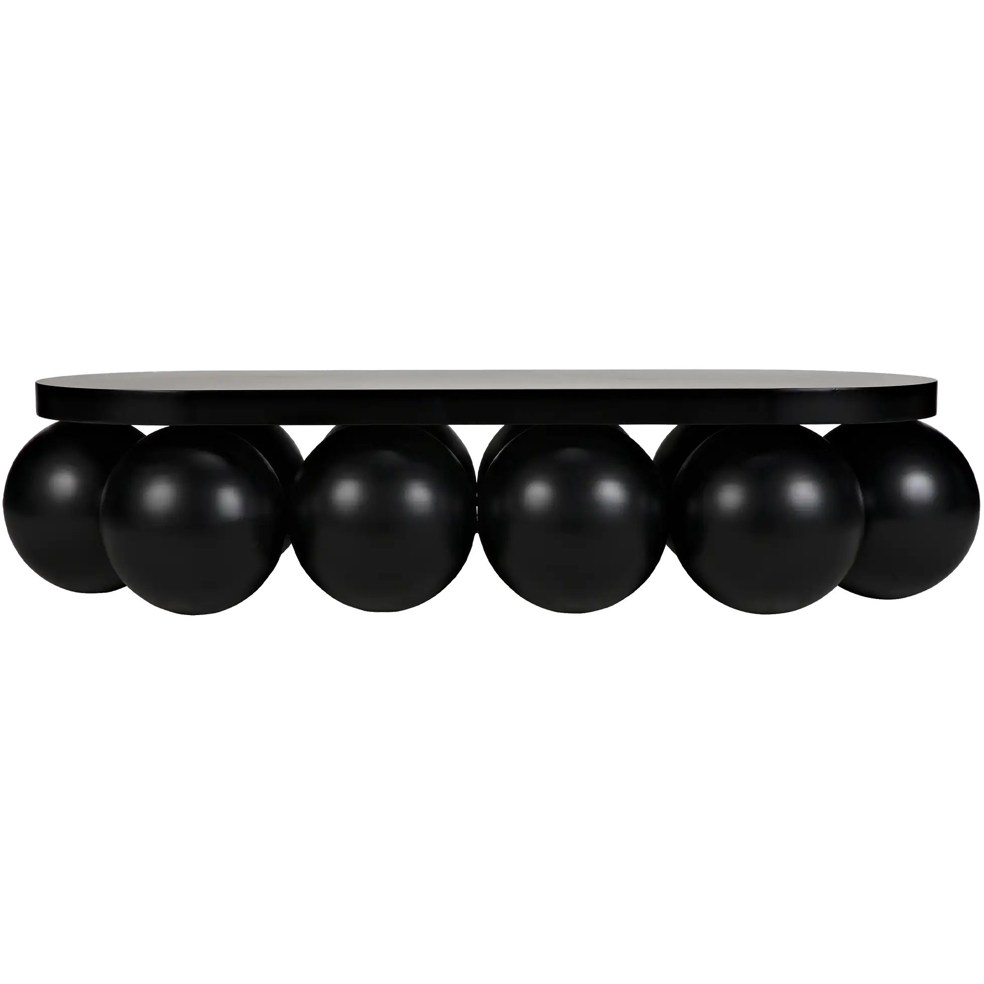 Lambreta 74 X 34 inch Matte Black Coffee Table