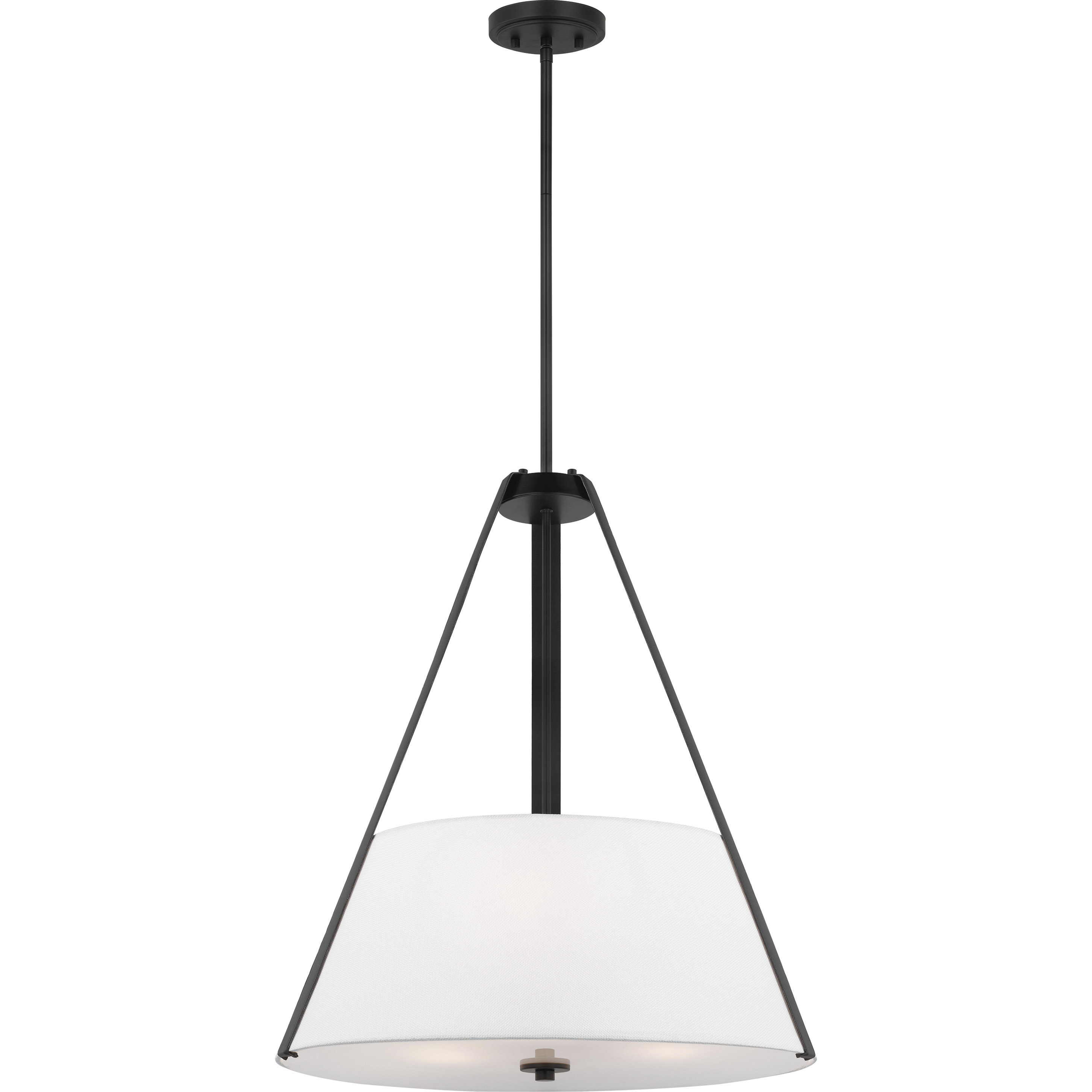 Brewster 3 Light 22 inch Black Pendant Ceiling Light