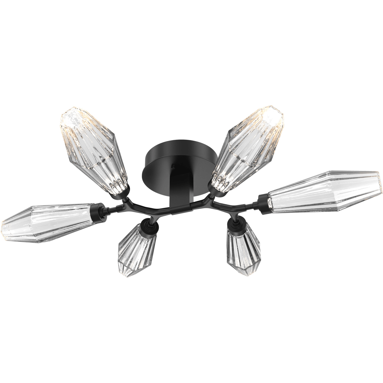 Aalto LED 34.9 inch Matte Black Flush Mount Ceiling Light in 3000K LED ...
