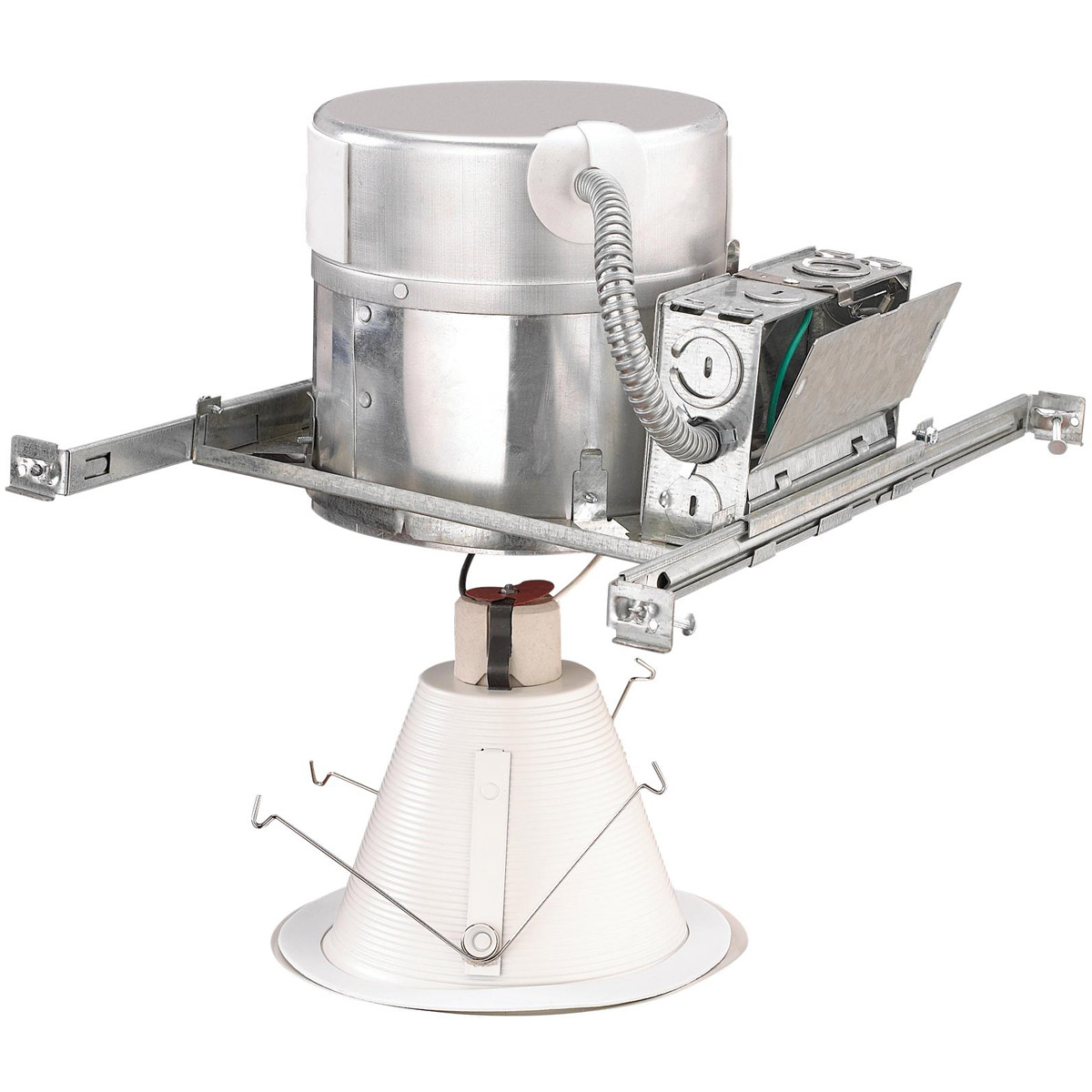 Recessed Lighting Medium A-19 Recessed Housing, 6" New Construction Shallow IC Airtight