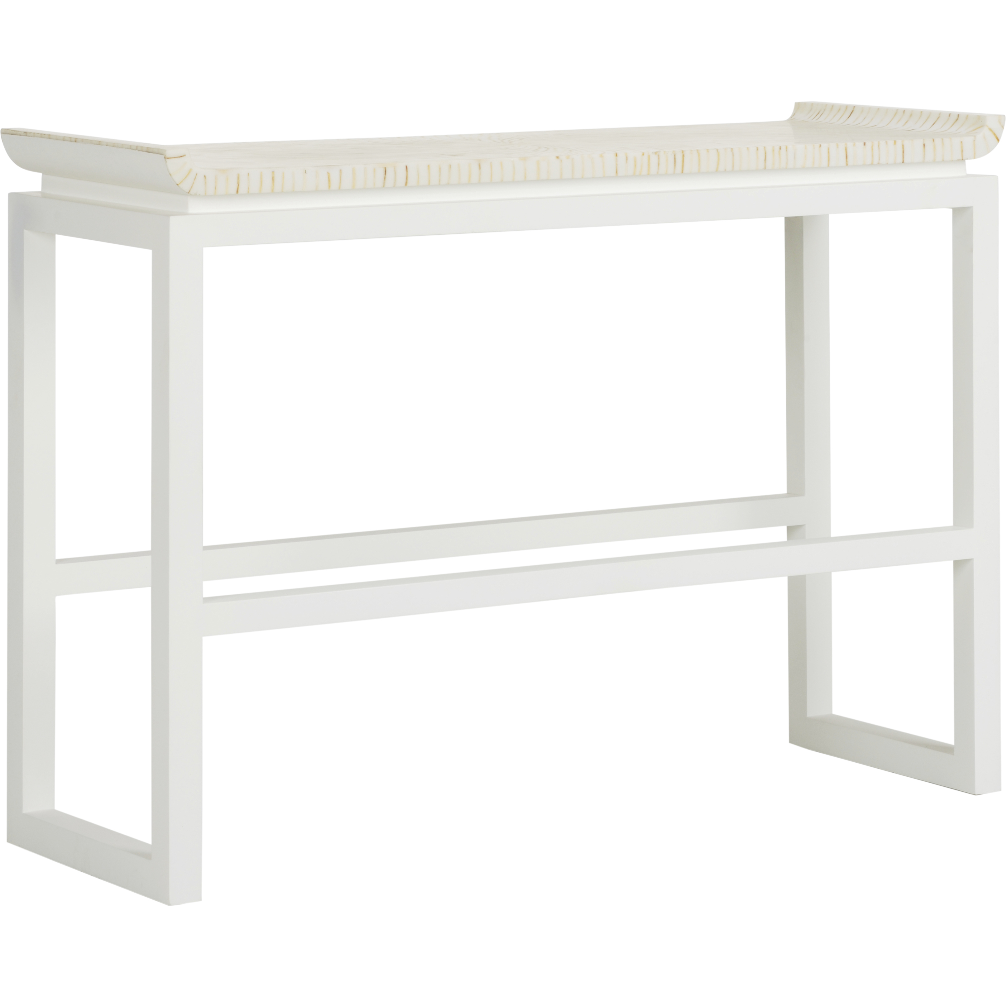 Koko 48 inch White/Cream and Brown Console Table