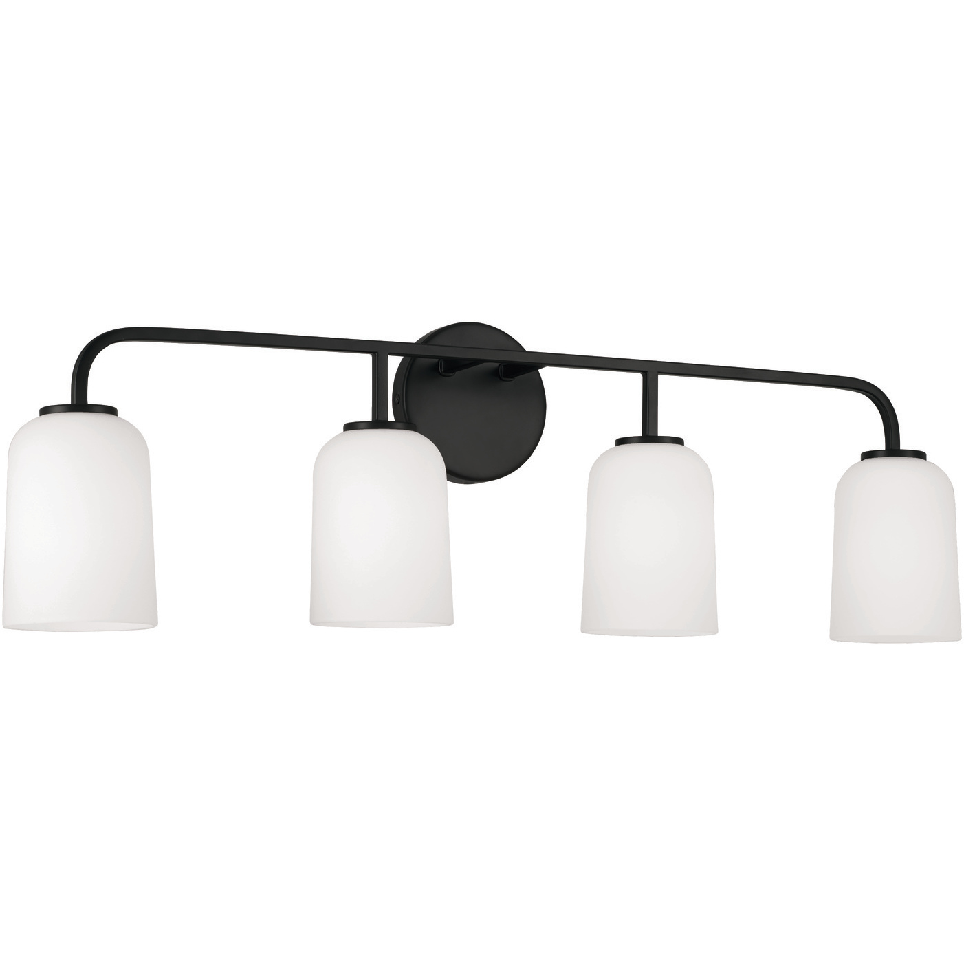 Lawson 4 Light 32.25 inch Matte Black Vanity Light Wall Light