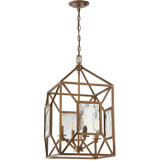 Athina 4 Light 16 inch Gilded Bronze Pendant Ceiling Light